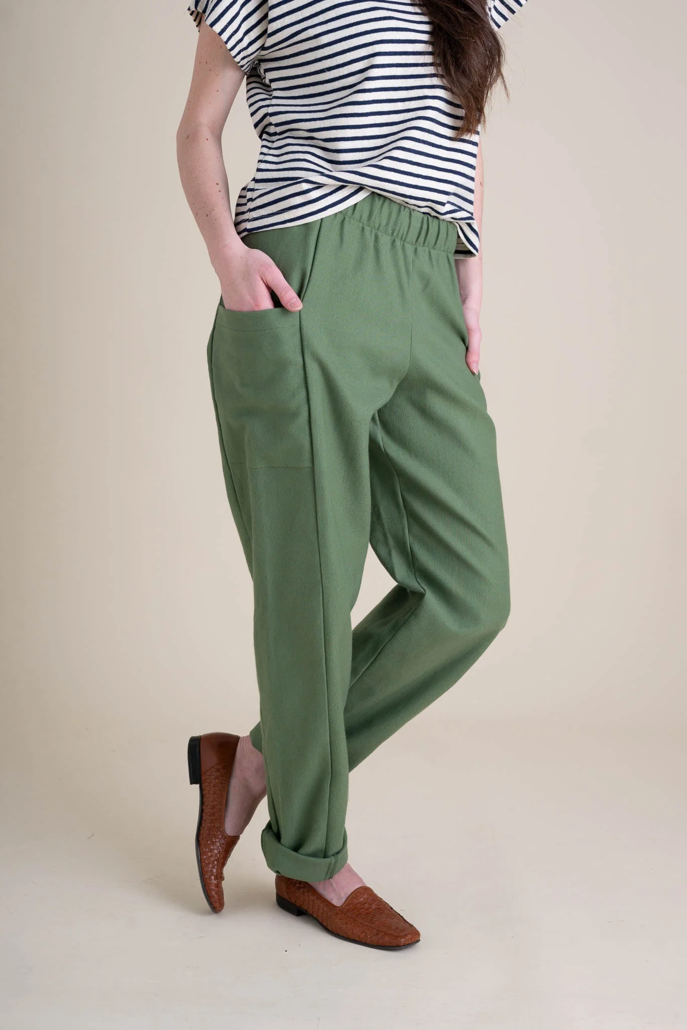 Cinema Pants in Leaf Green - Image 2