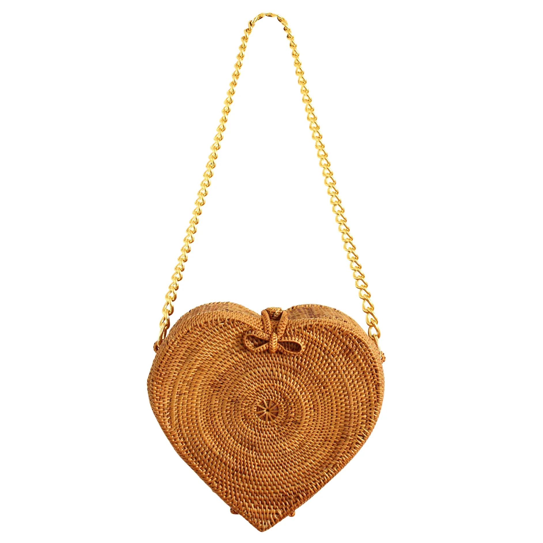 CINTA Atta Rattan Shoulder Bag In Natural Brown - Image 2