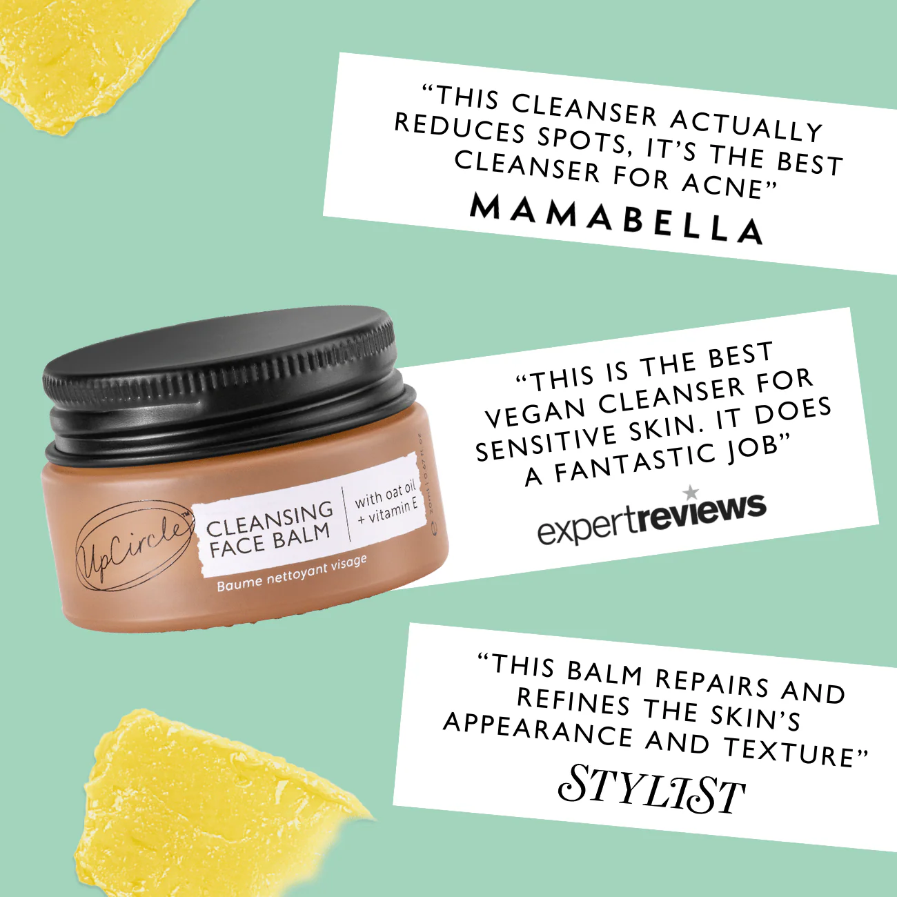 Cleansing Face Balm with Oat Oil + Vitamin E - Travel Size - Image 3