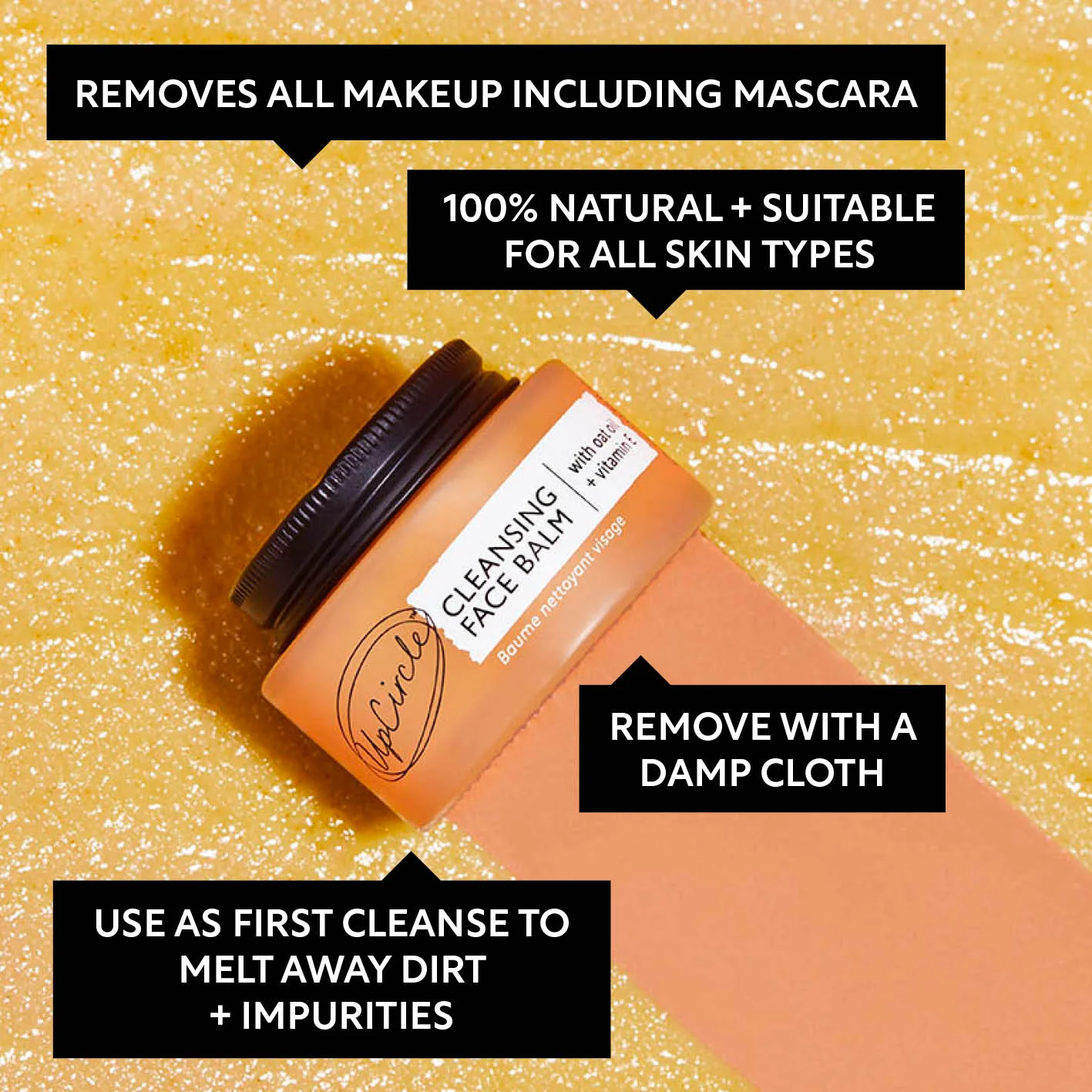Cleansing Face Balm with Oat Oil + Vitamin E - Travel Size - Image 5