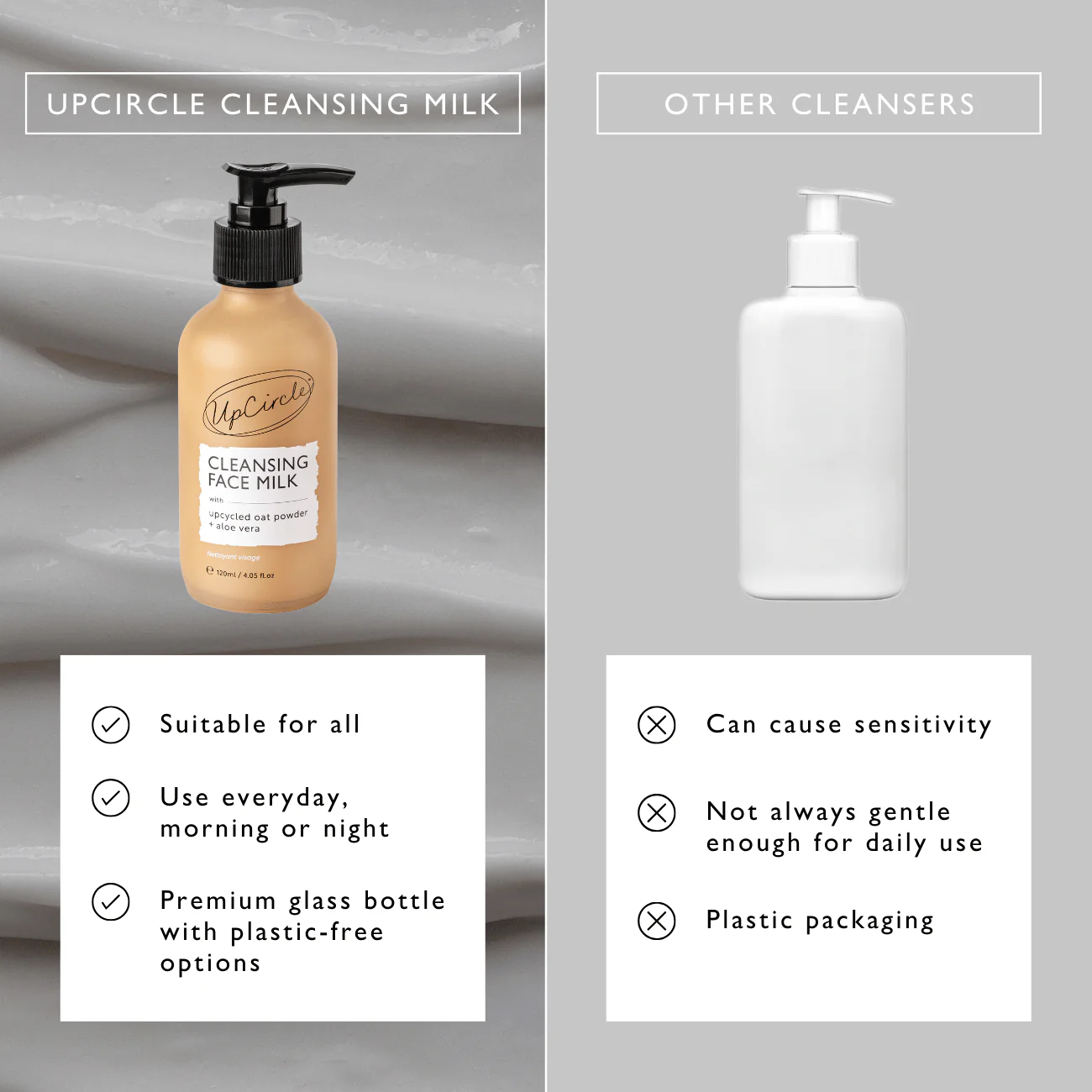 Cleansing Face Milk with Oat Powder + Aloe Vera - Image 14