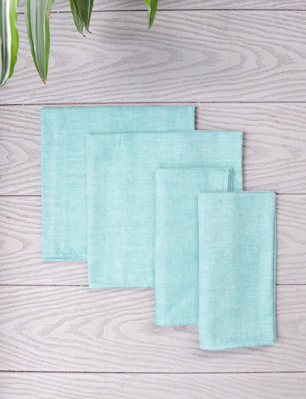 Cloth Napkins- Mint - Set of 4 - Image 3