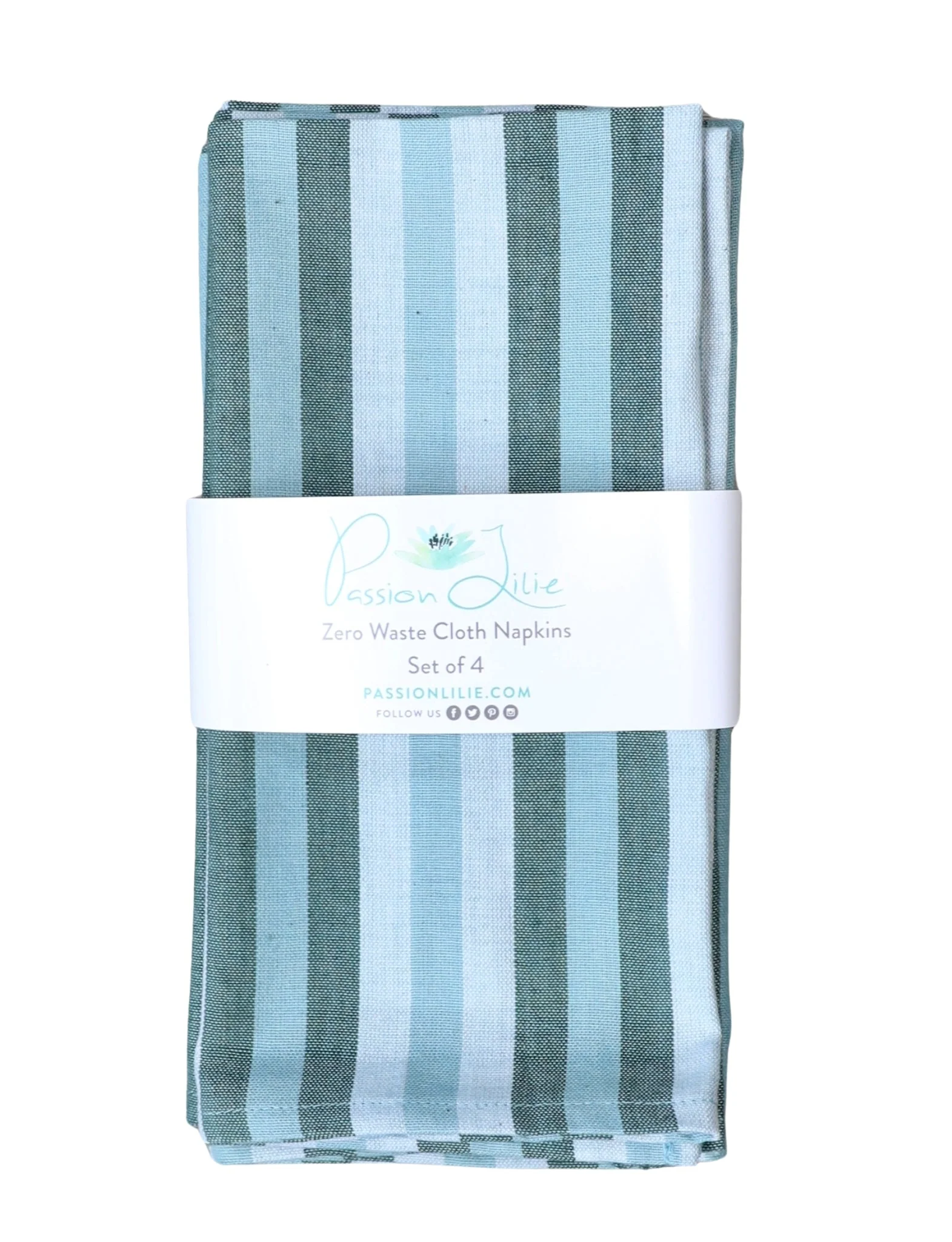 Cloth Napkins- Ocean Stripes- Set of 4 - Image 5