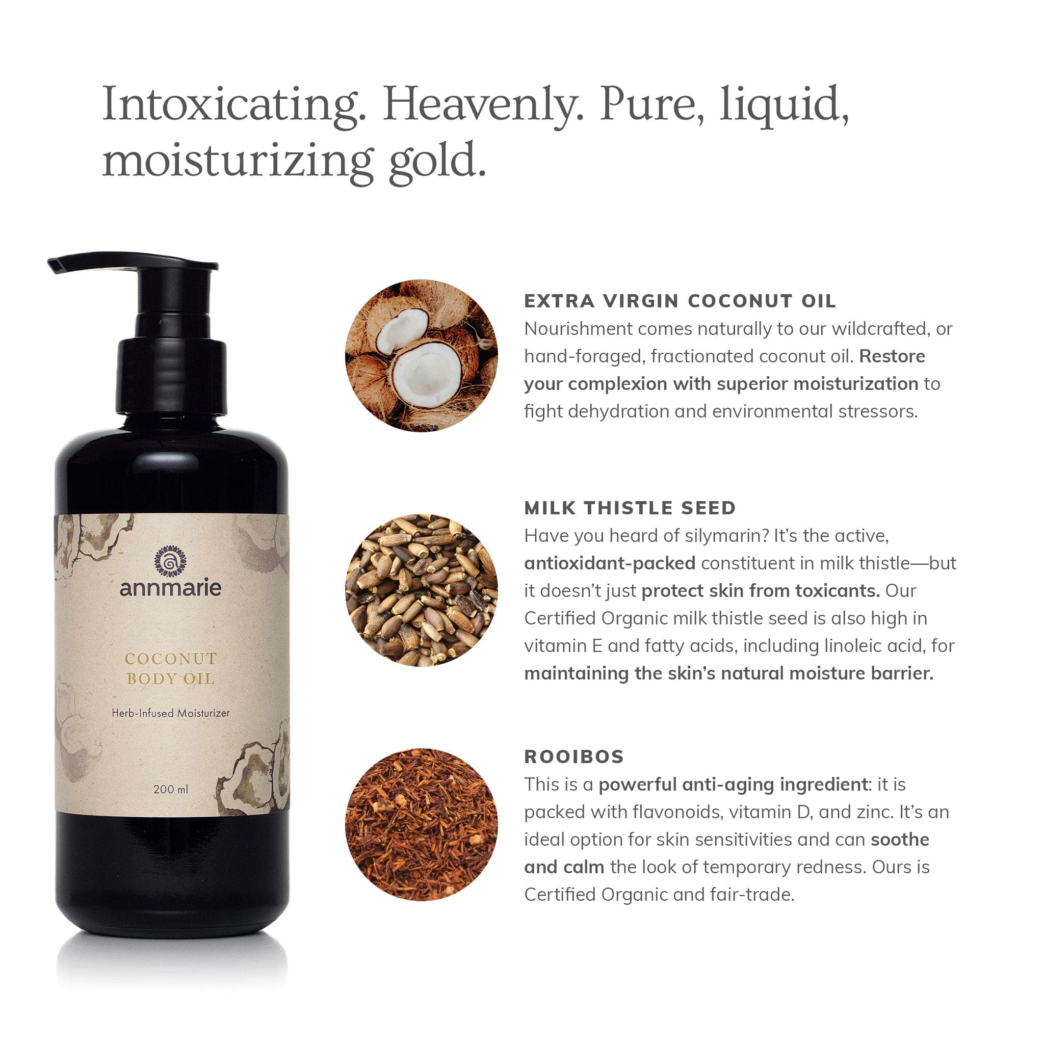 Coconut Body Oil (200ml) - Image 2