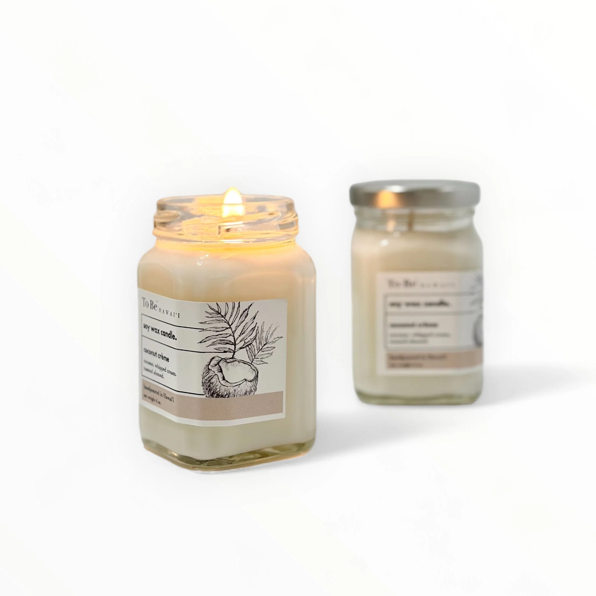 Coconut Crème Soy Wax Candle - Image 2