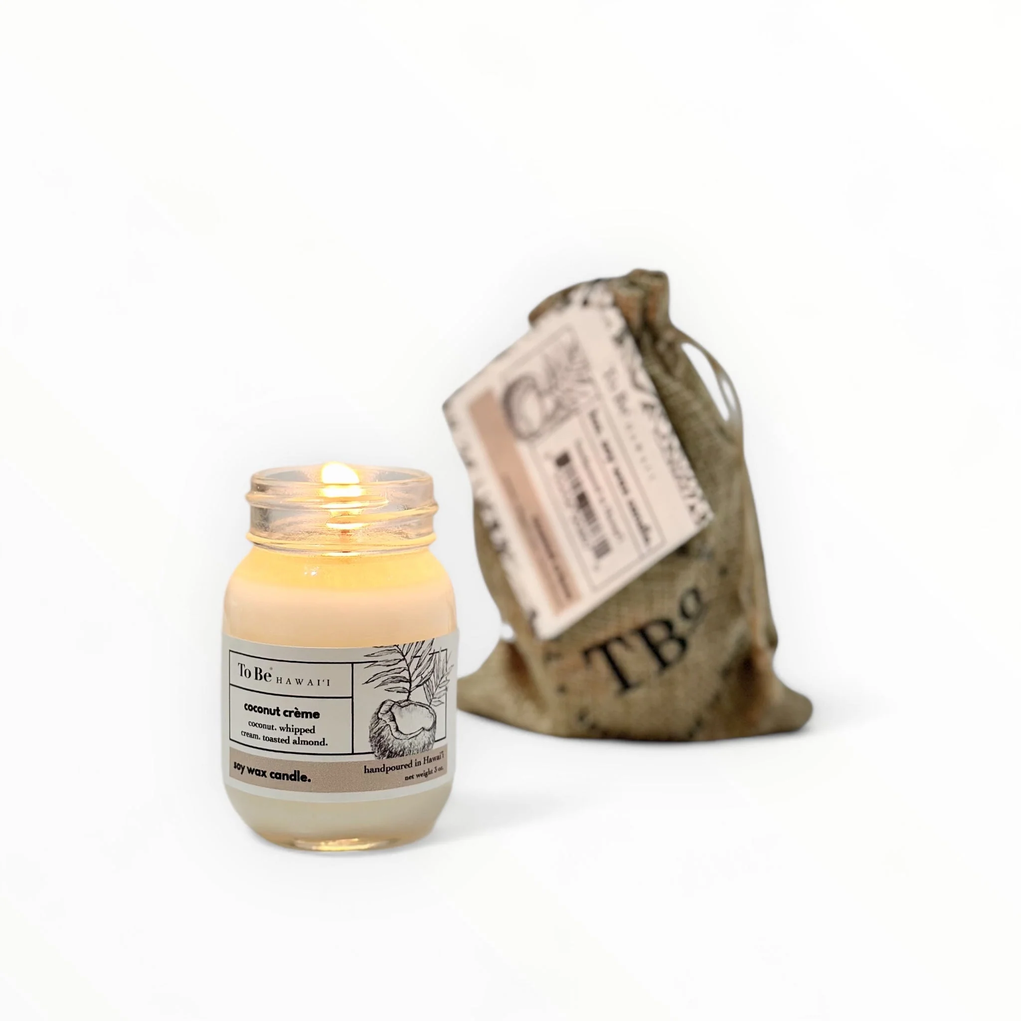 Coconut Crème Soy Wax Candle - Image 3