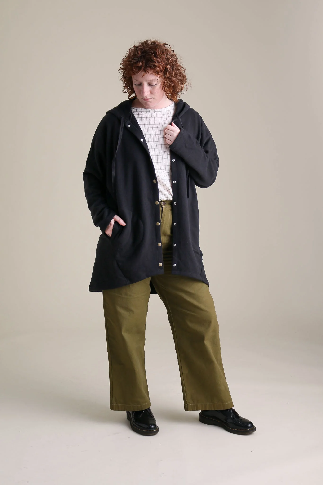 Cocoon Coat in Black - Image 2