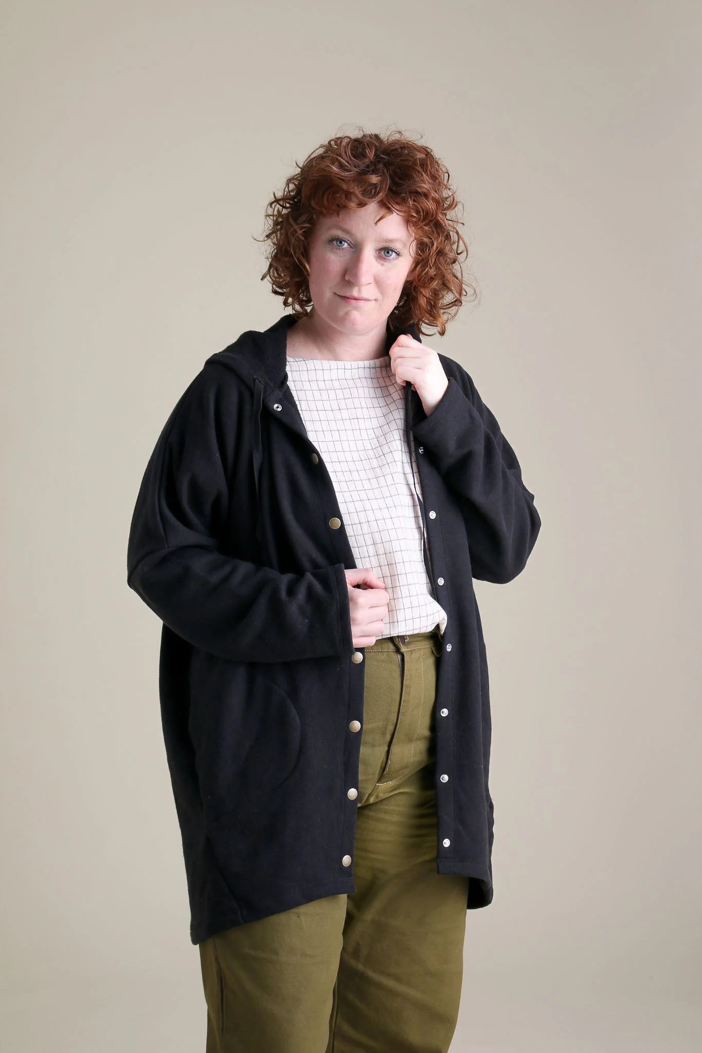 Cocoon Coat in Black - Image 3