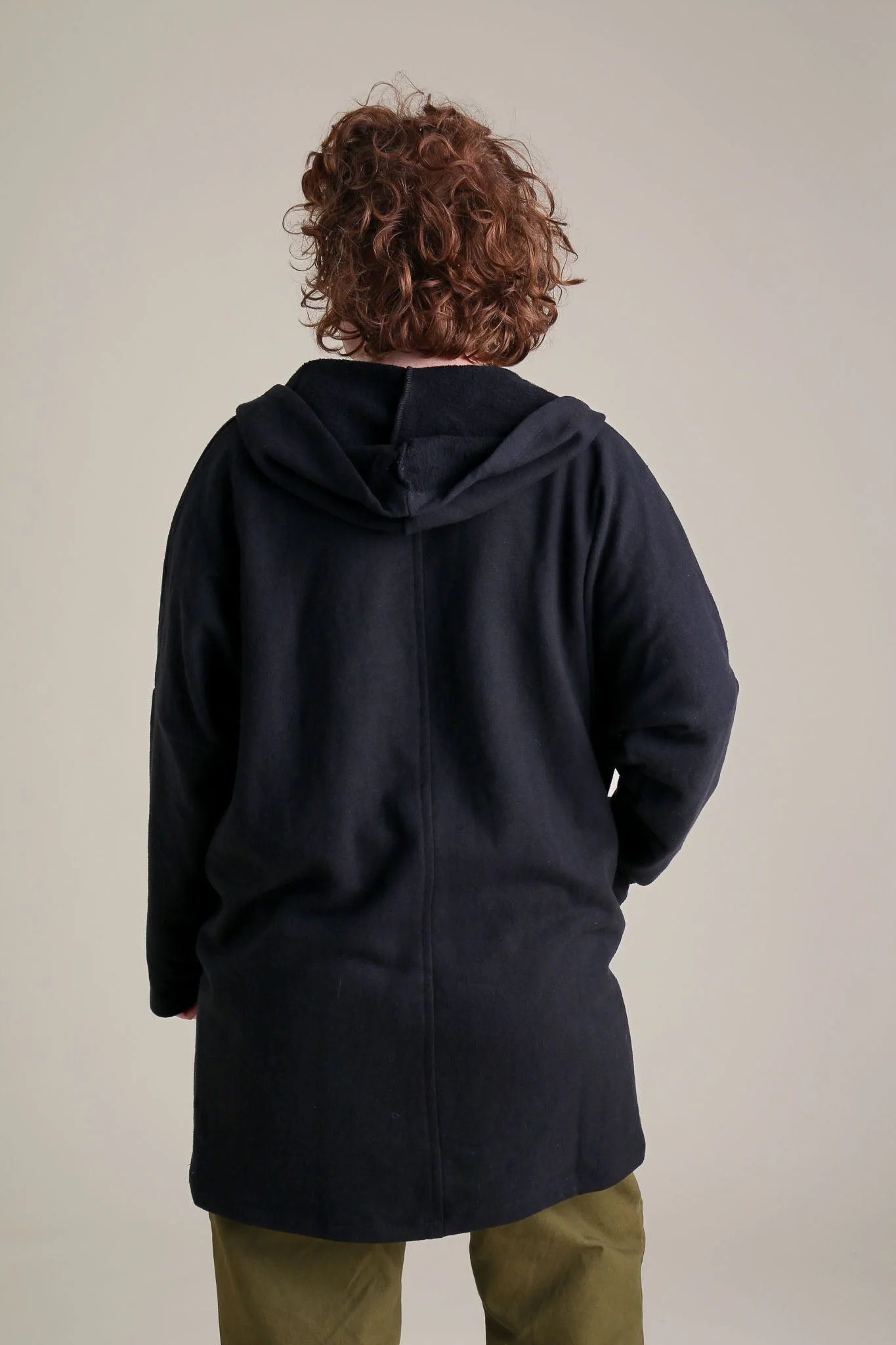 Cocoon Coat in Black - Image 4