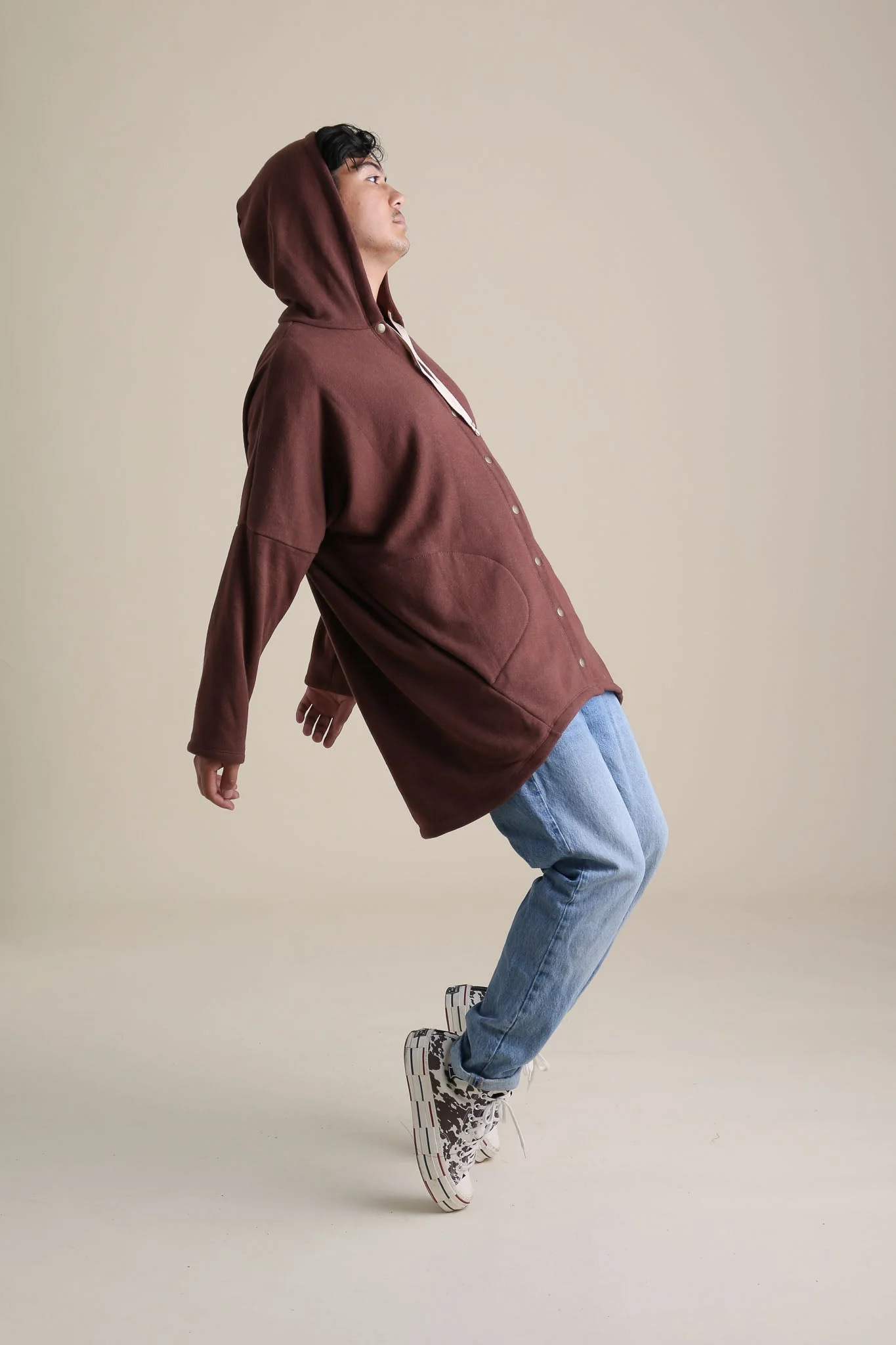 Cocoon Coat in Chestnut - Image 2