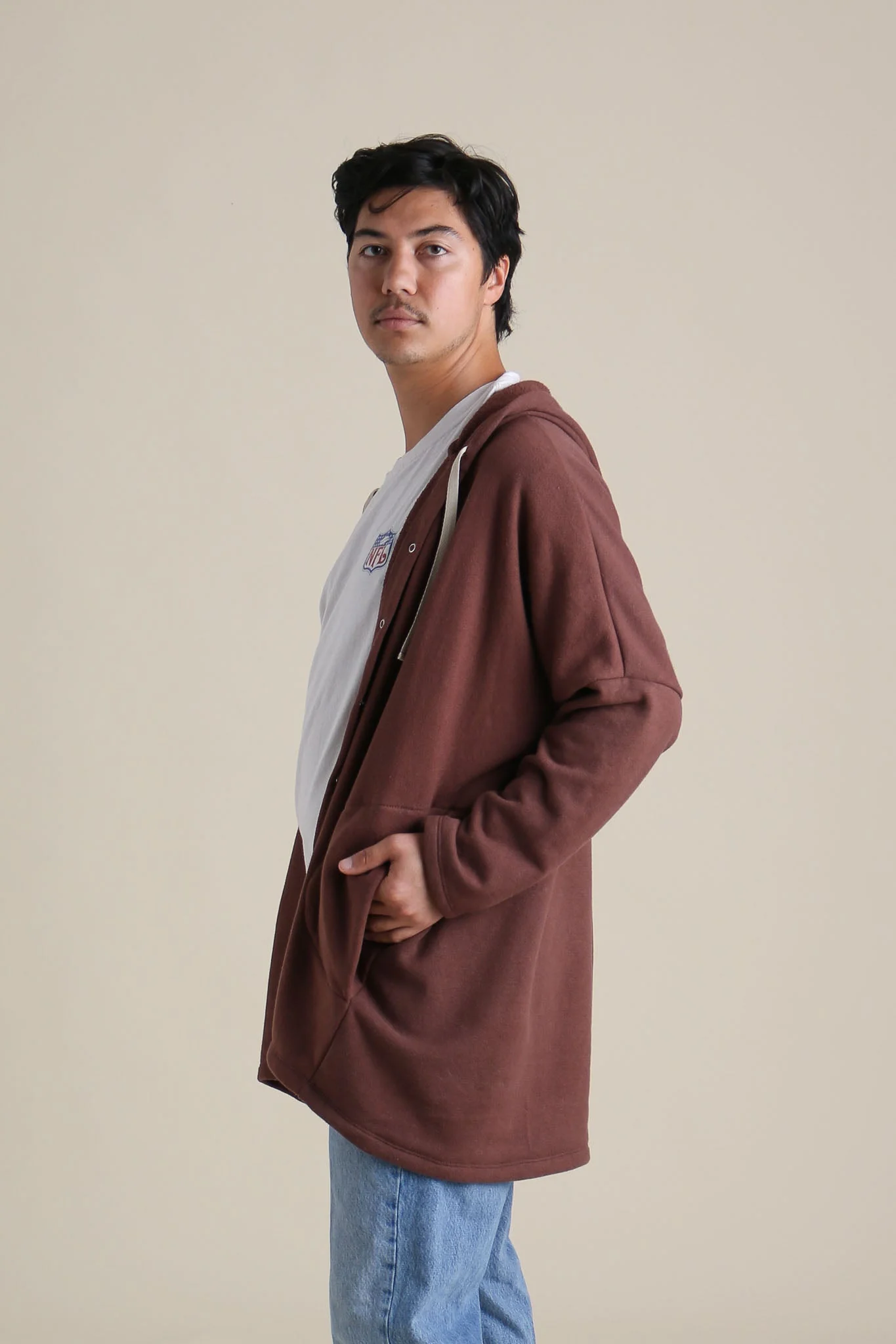 Cocoon Coat in Chestnut - Image 3