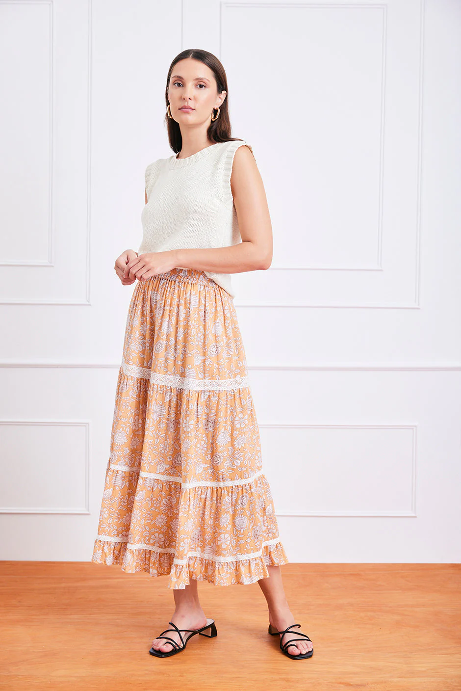Colette Skirt in Poppy Garden - Image 4