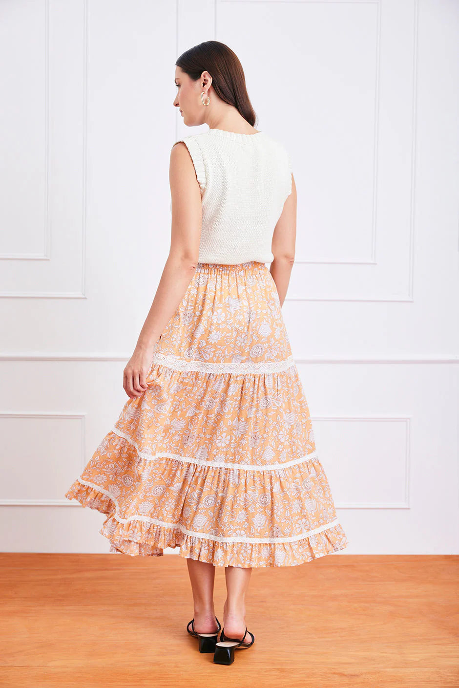 Colette Skirt in Poppy Garden - Image 5