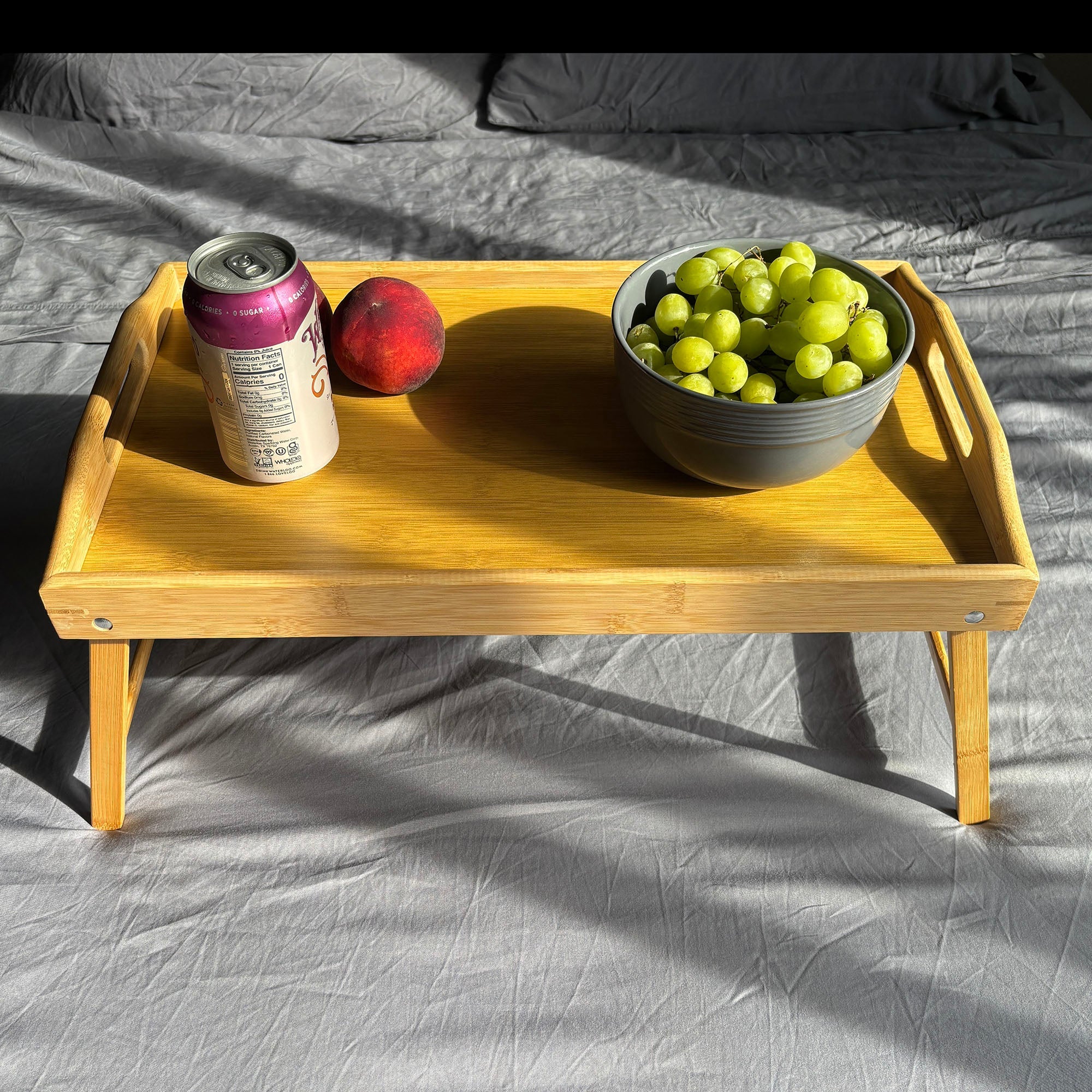 Collapsible Bamboo Bed Tray - Image 3
