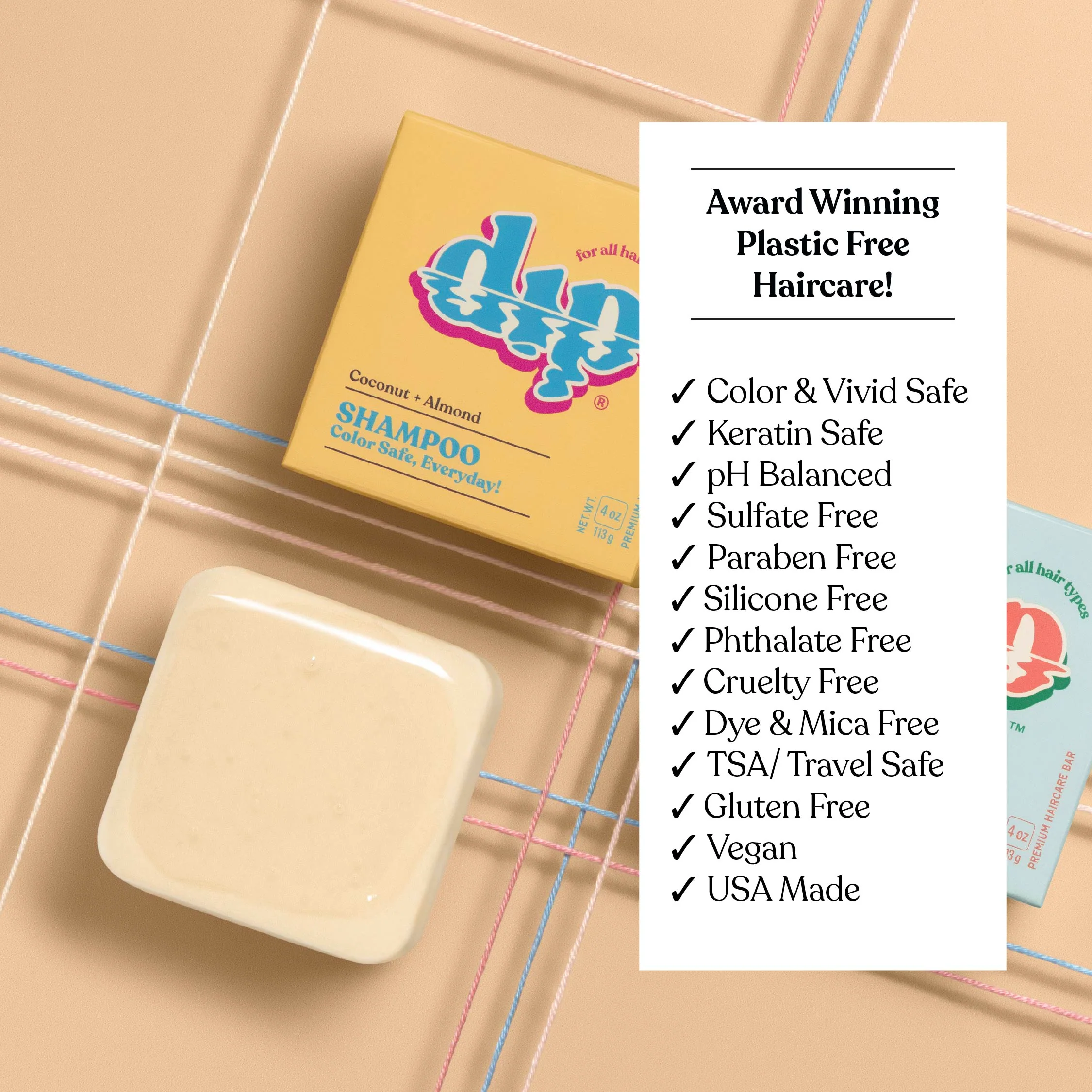 Color Safe Shampoo Bar for Every Day - Coconut & Almond - Image 7