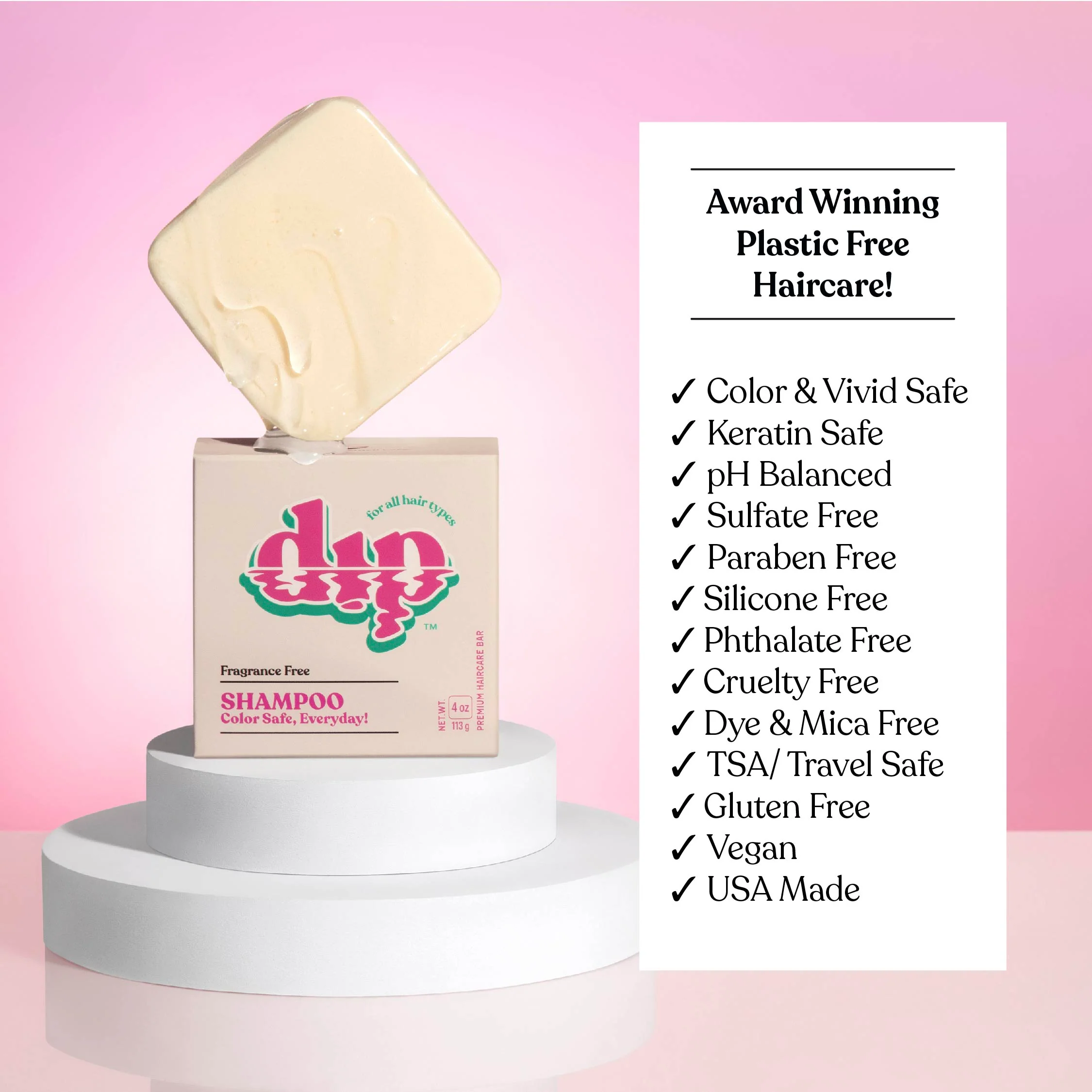 Color Safe Shampoo Bar for Every Day - Fragrance Free - Image 7