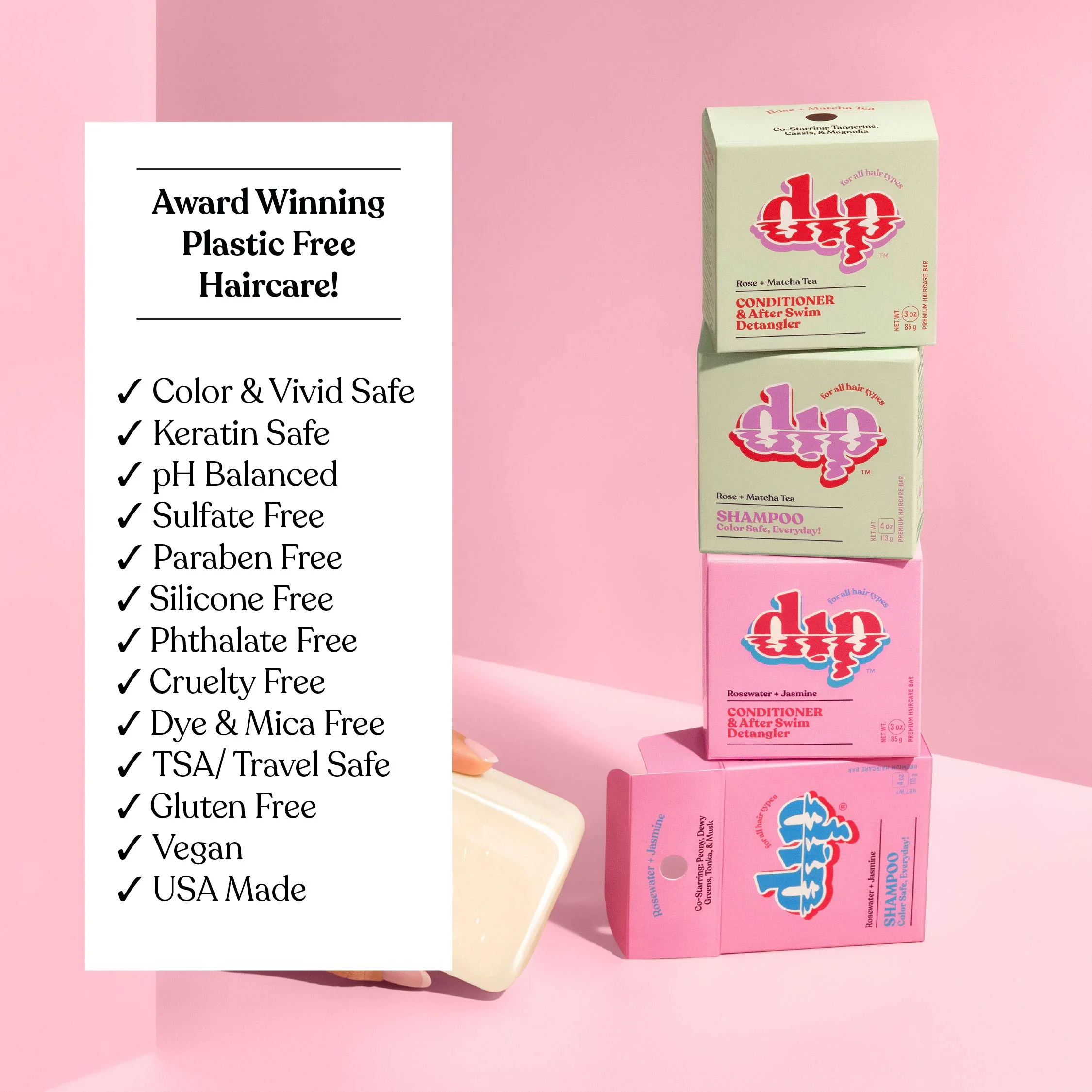 Color Safe Shampoo Bar for Every Day - Rosewater & Jasmine - Image 7