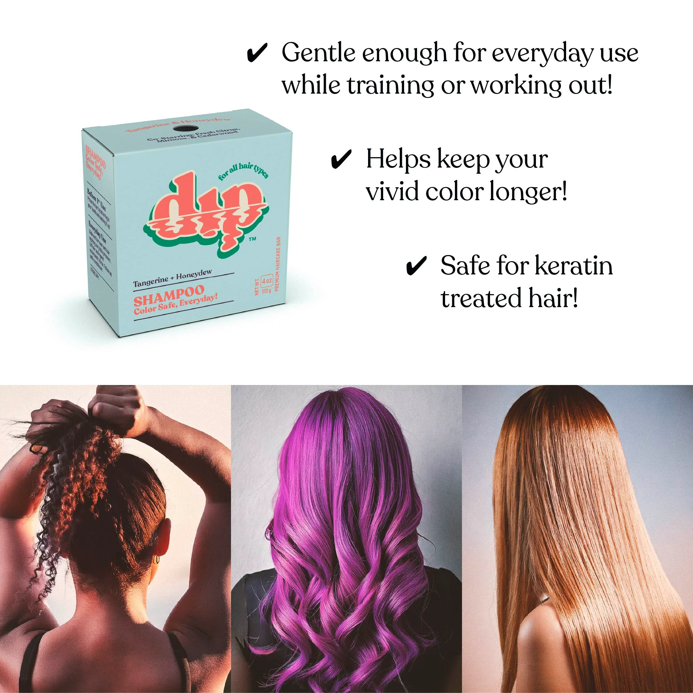 Color Safe Shampoo Bar for Every Day - Tangerine & Honeydew - Image 4