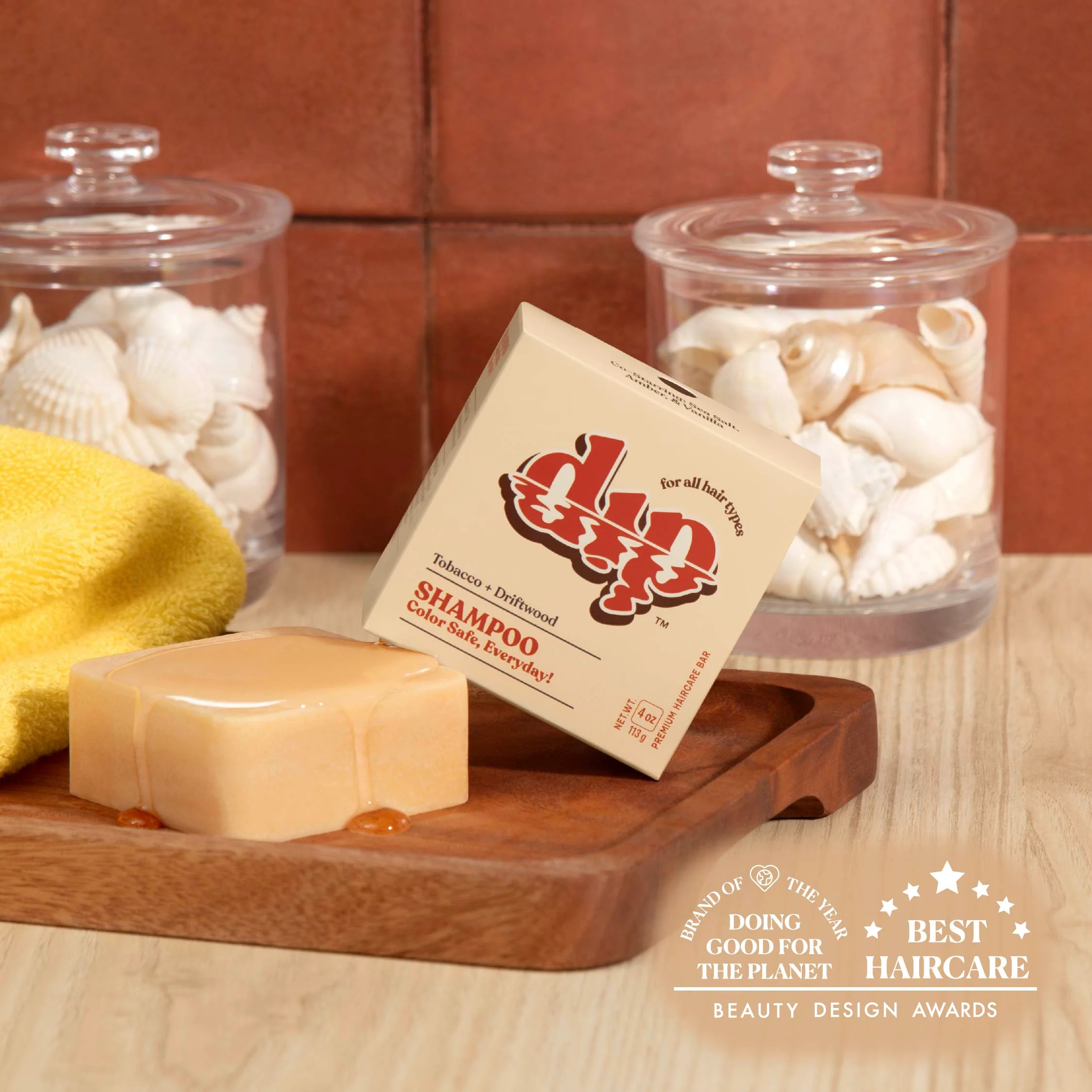 Color Safe Shampoo Bar for Every Day - Tobacco & Driftwood - Image 2