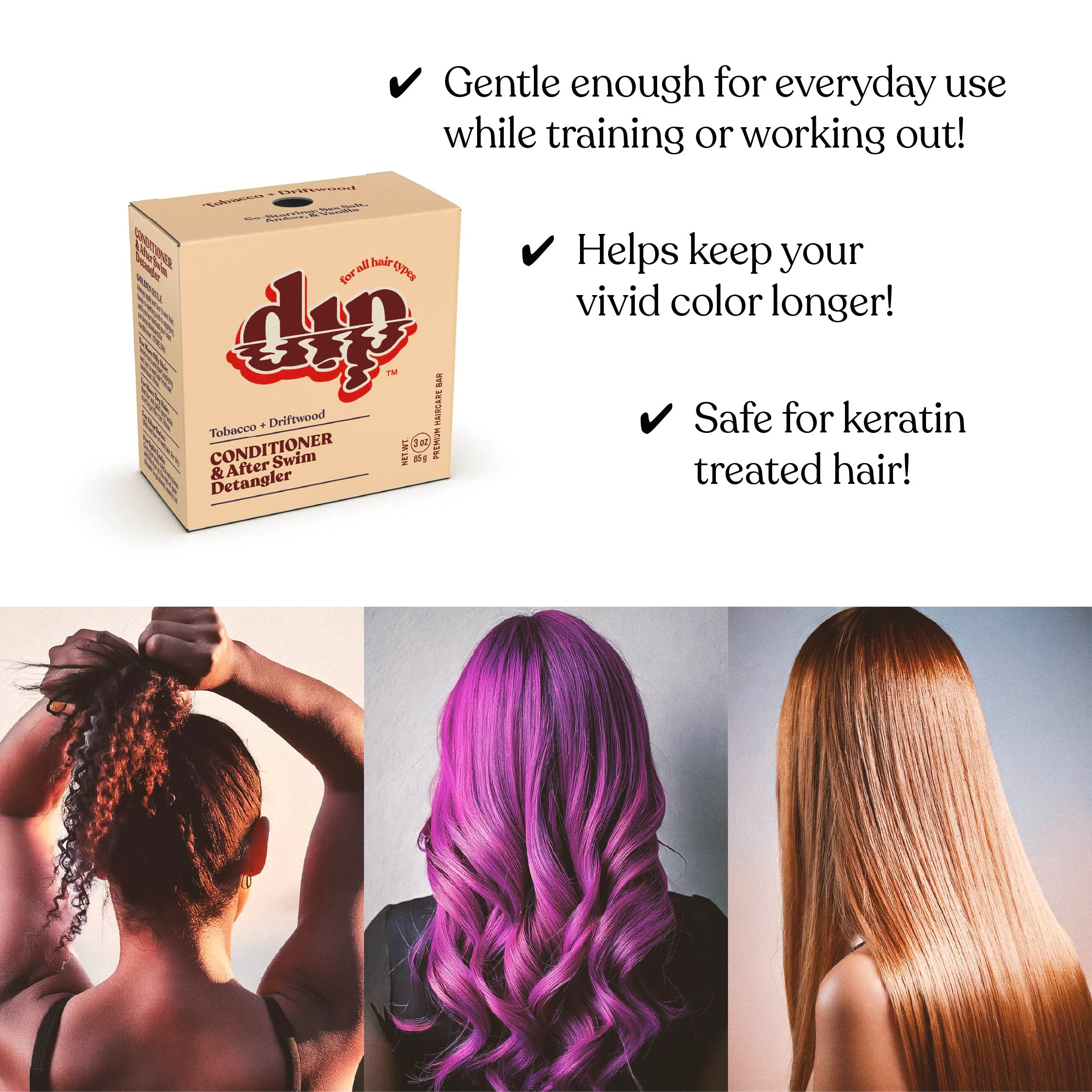 Color Safe Shampoo Bar for Every Day - Tobacco & Driftwood - Image 4