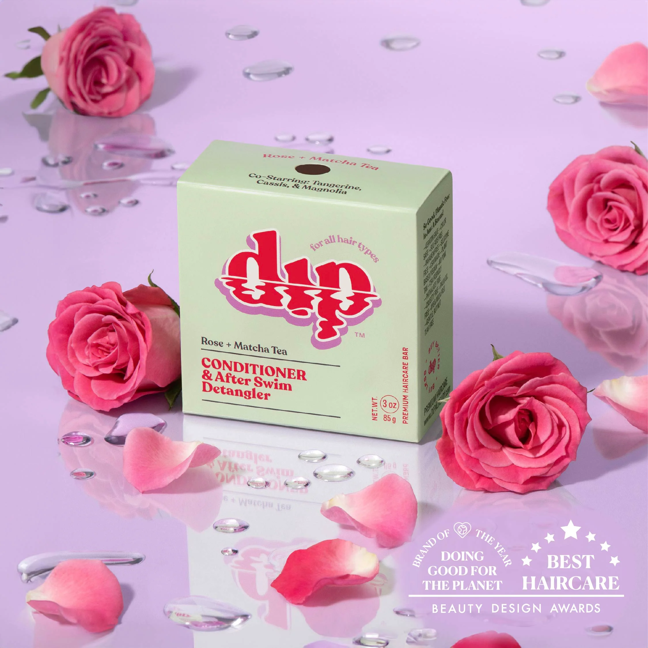 Conditioner Bar & After Swim Detangler - Rose & Matcha Tea - Image 2