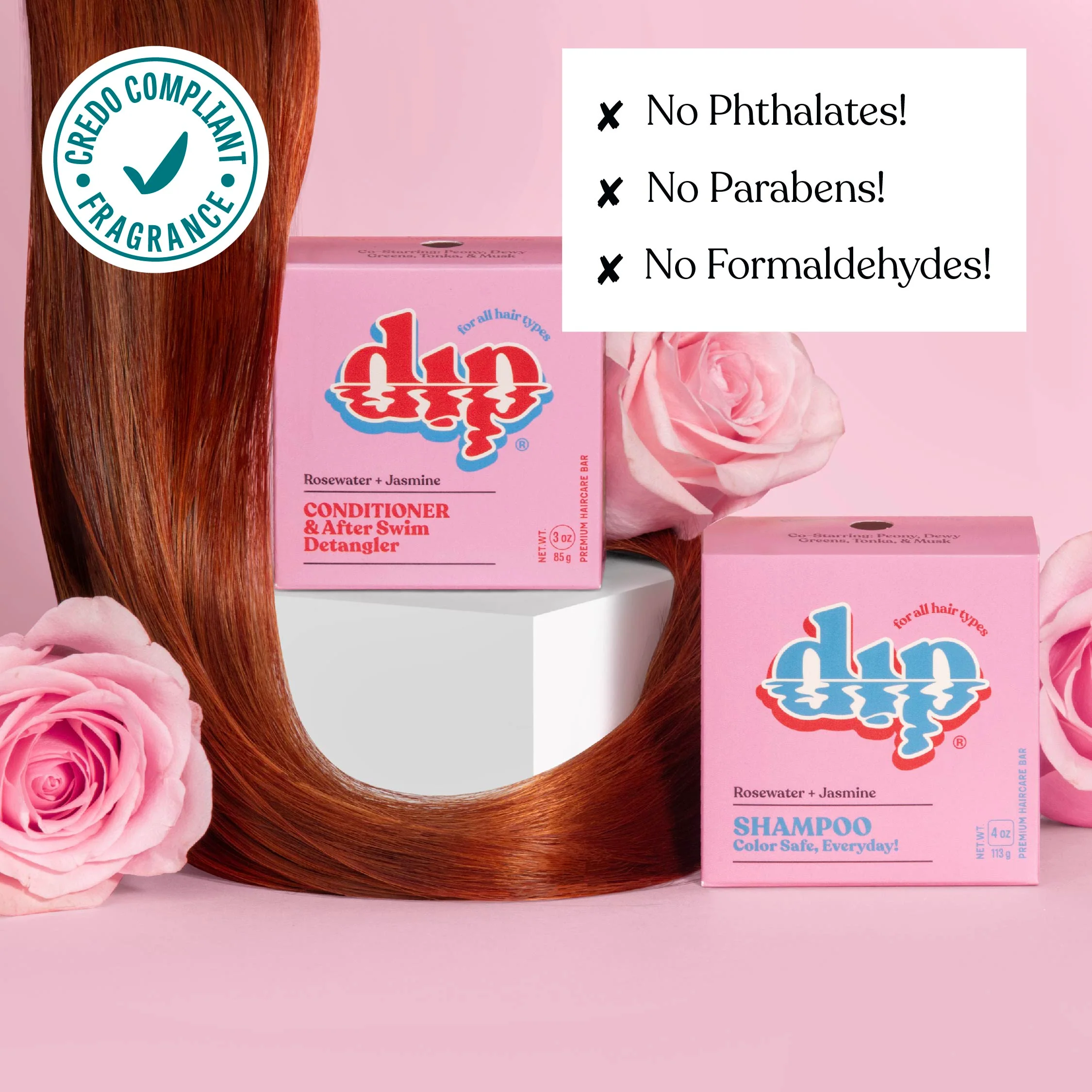 Conditioner Bar & After Swim Detangler - Rosewater & Jasmine - Image 4