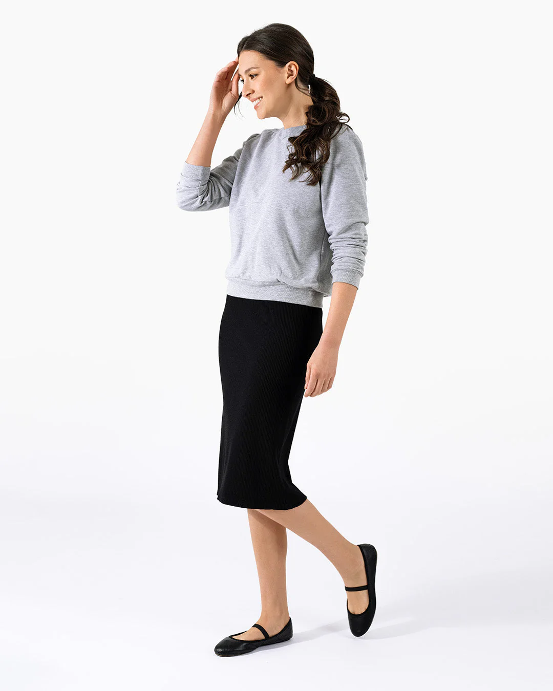 Cora Sweatshirt - Heather Grey - Image 5