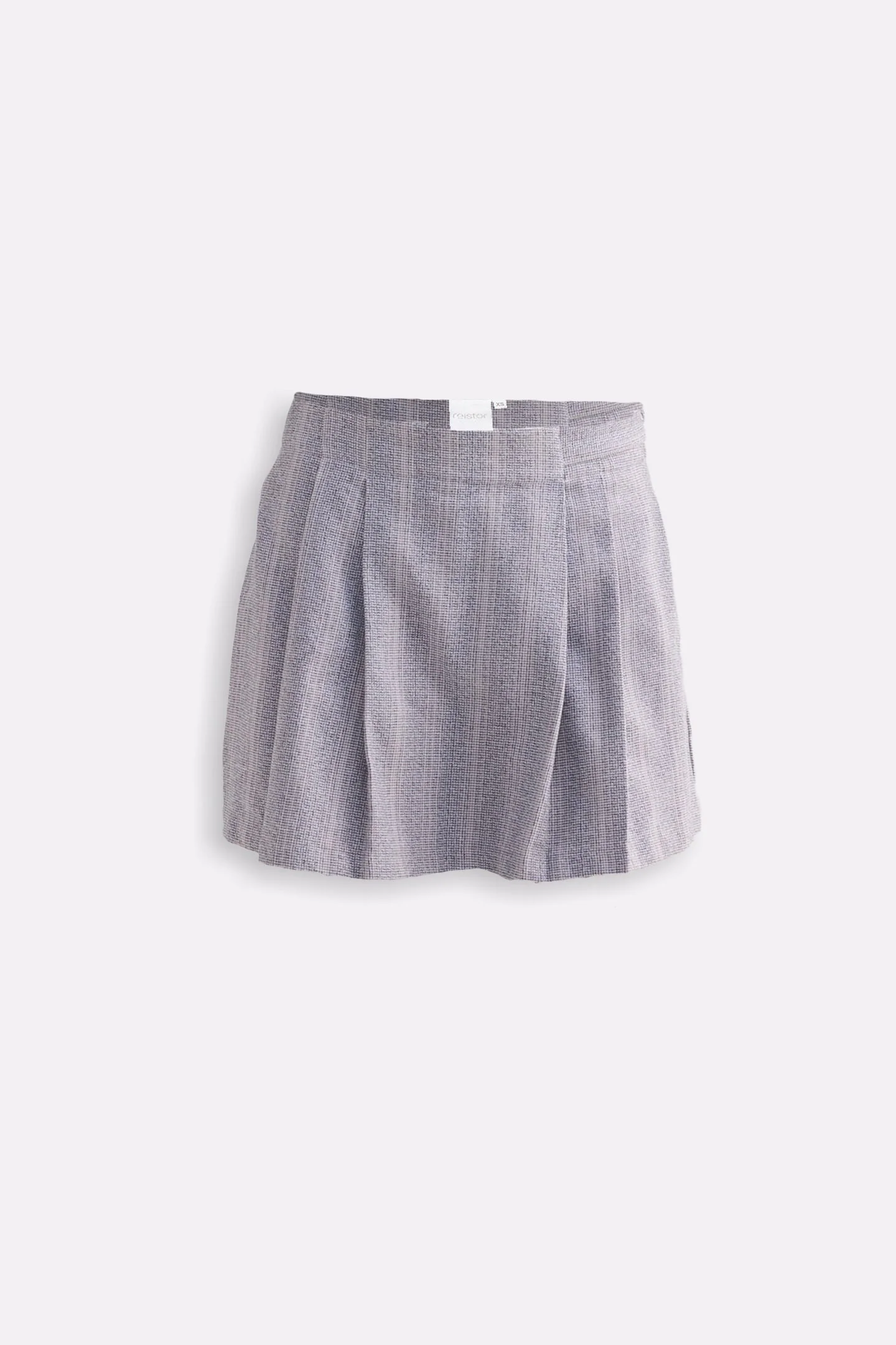 Cotton Tweed Skort in Grey - Image 13