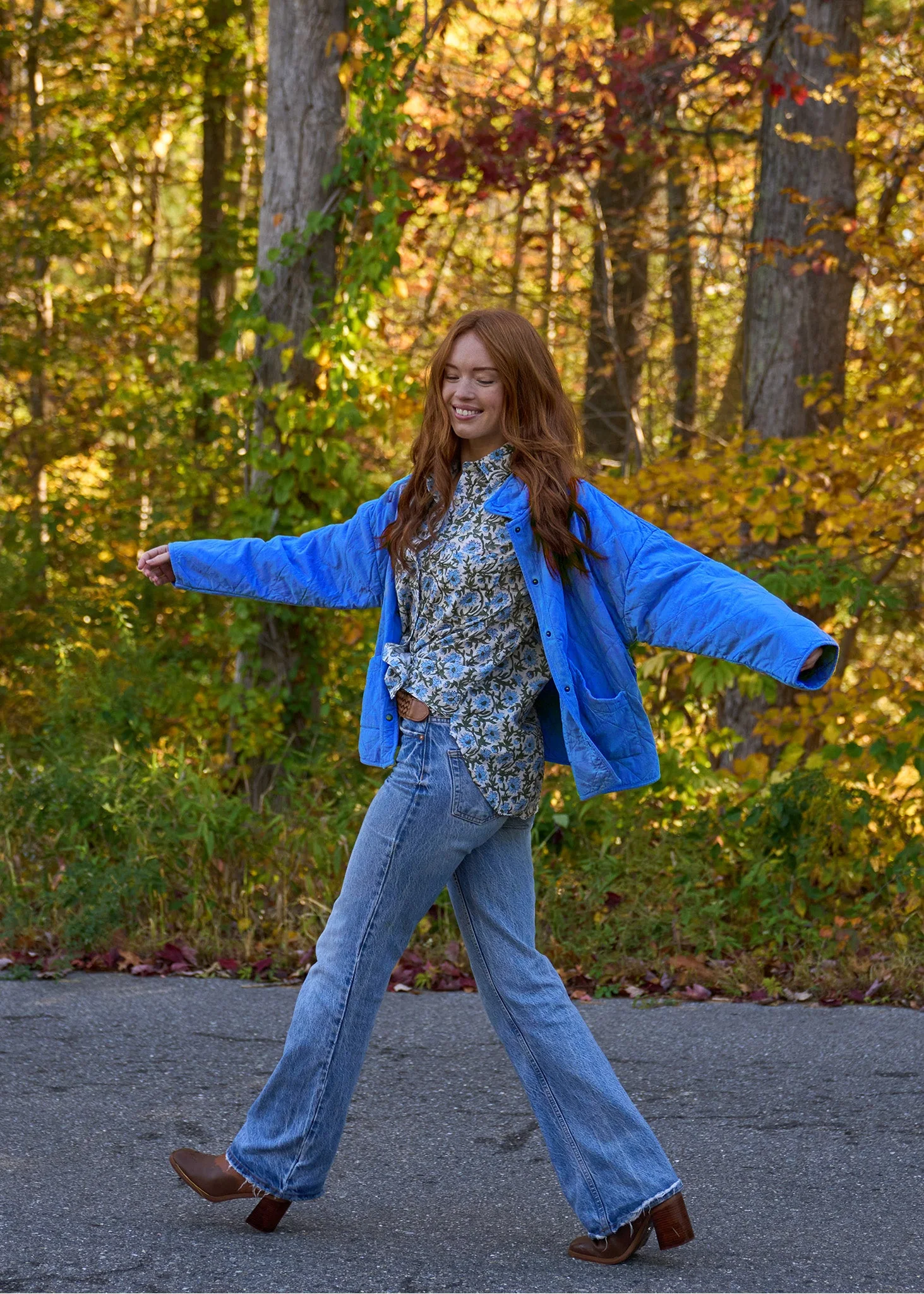 Countryside Quilted Jacket - Cobalt PRE-ORDER - Image 5