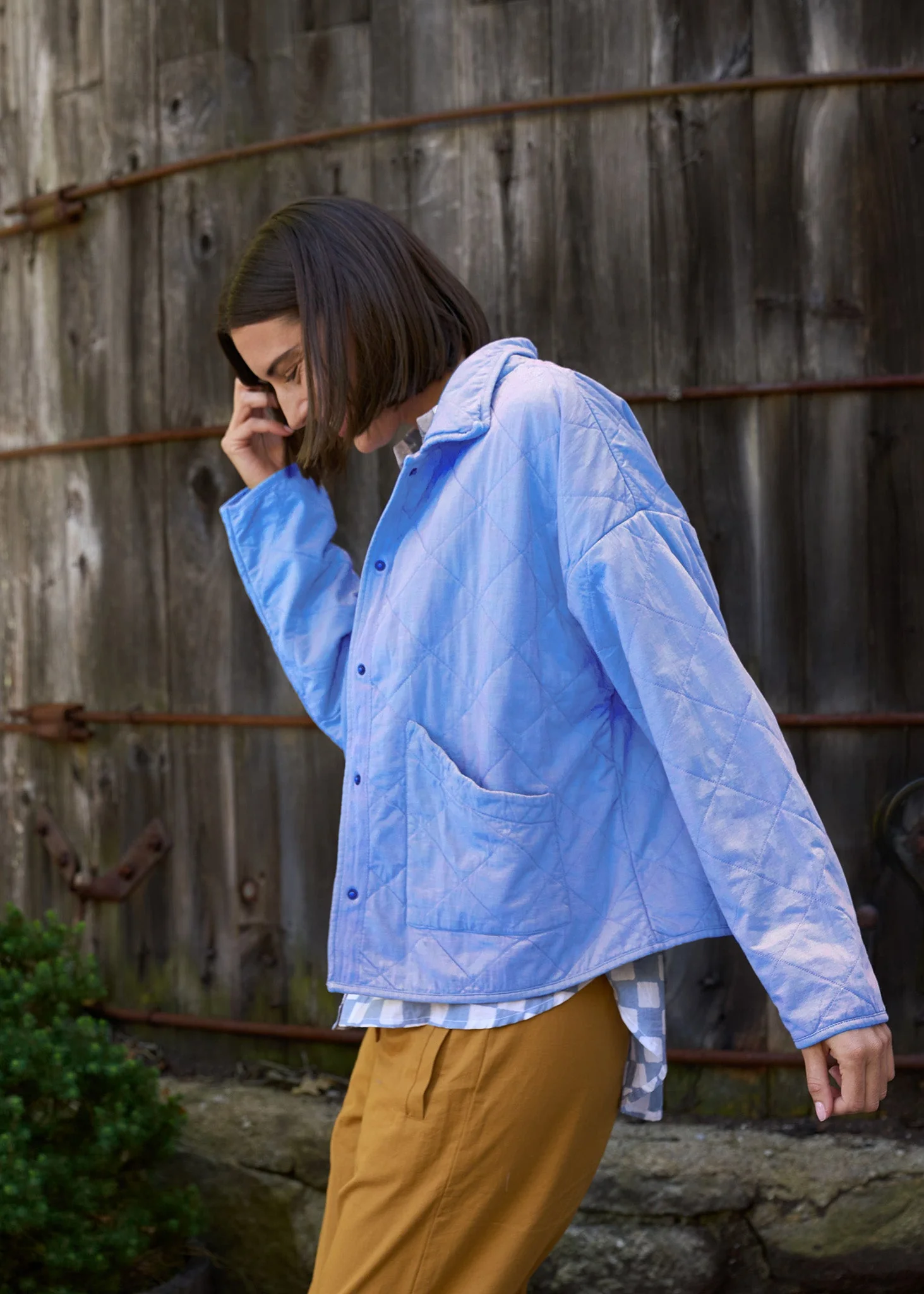 Countryside Quilted Jacket - Cornflower Blue PRE-ORDER - Image 2