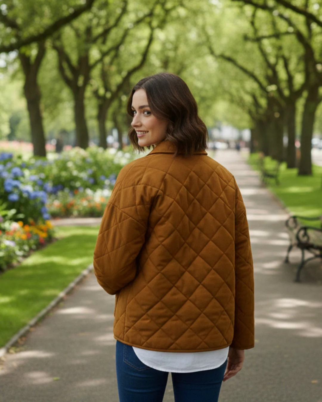 Countryside Quilted Jacket - Honeycomb PRE-ORDER - Image 2