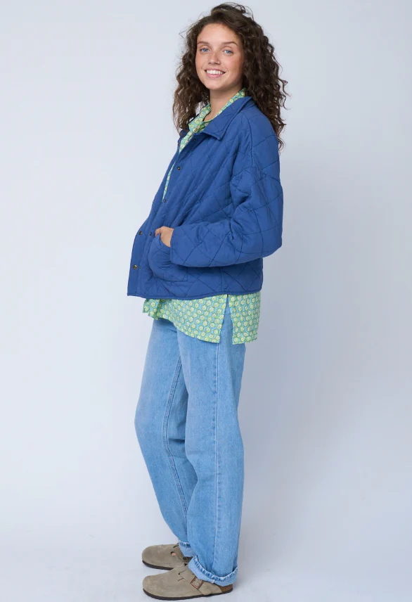 Countryside Quilted Jacket - Inky Blue - Image 10