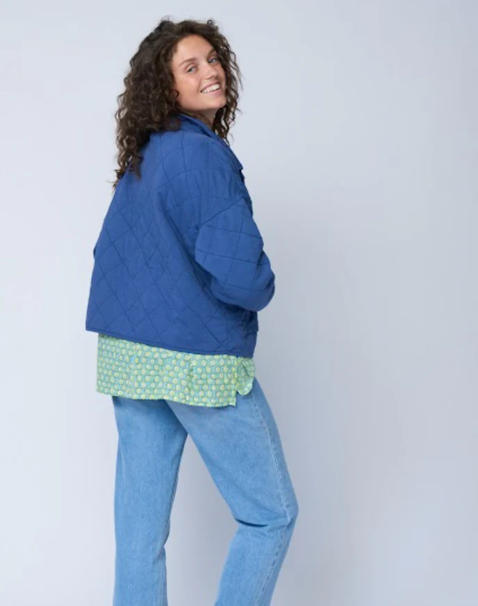 Countryside Quilted Jacket - Inky Blue - Image 11
