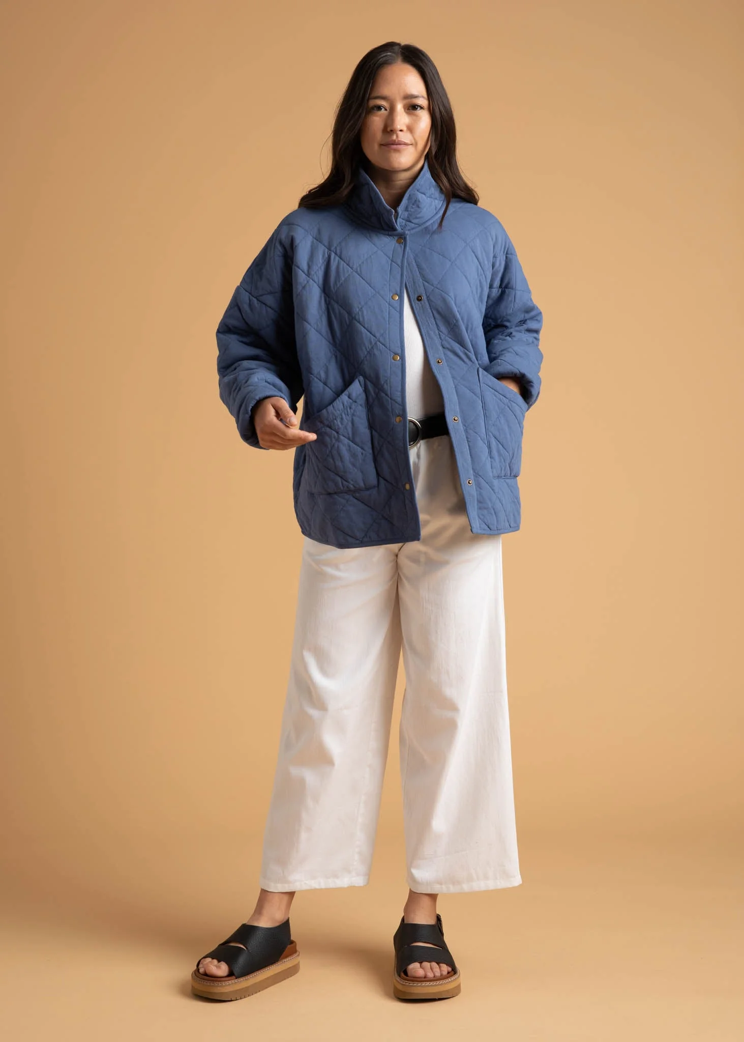 Countryside Quilted Jacket - Inky Blue - Image 12