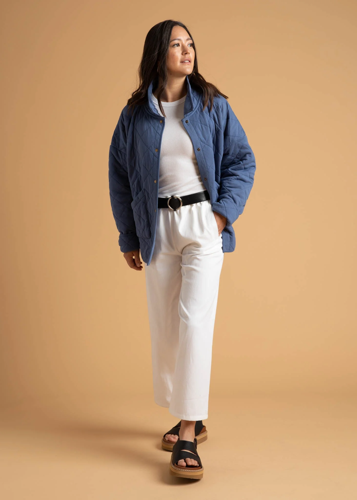Countryside Quilted Jacket - Inky Blue - Image 13