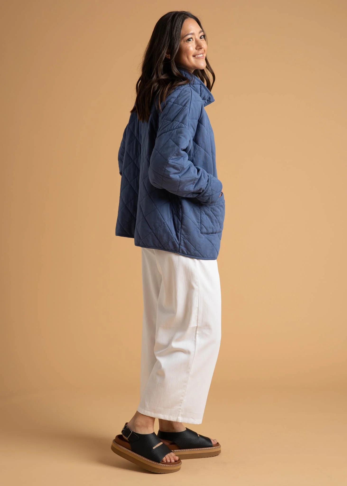 Countryside Quilted Jacket - Inky Blue - Image 15
