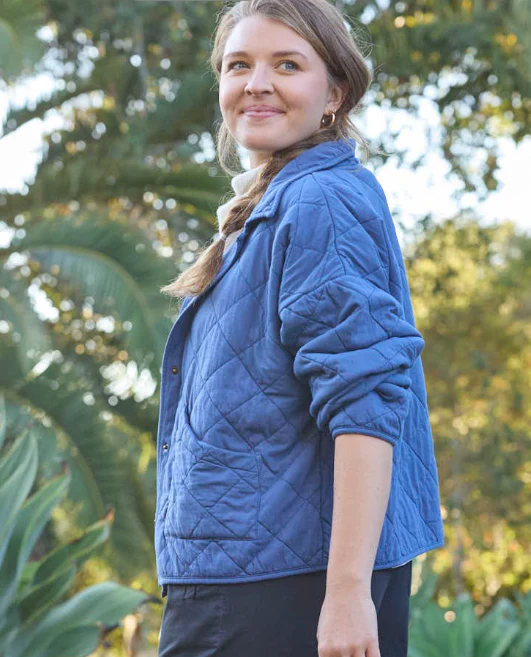 Countryside Quilted Jacket - Inky Blue - Image 6