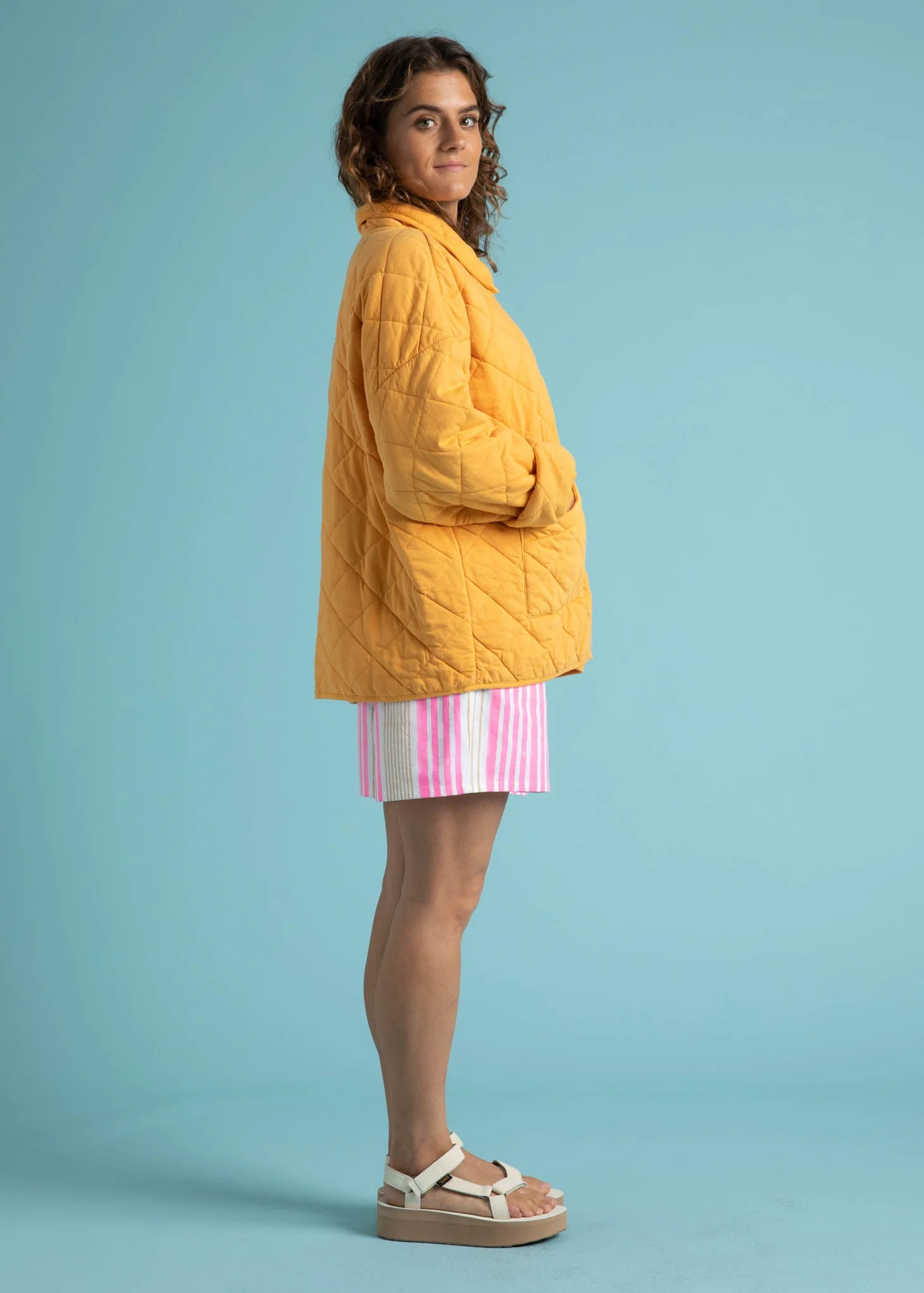 Countryside Quilted Jacket - Mango - Image 13