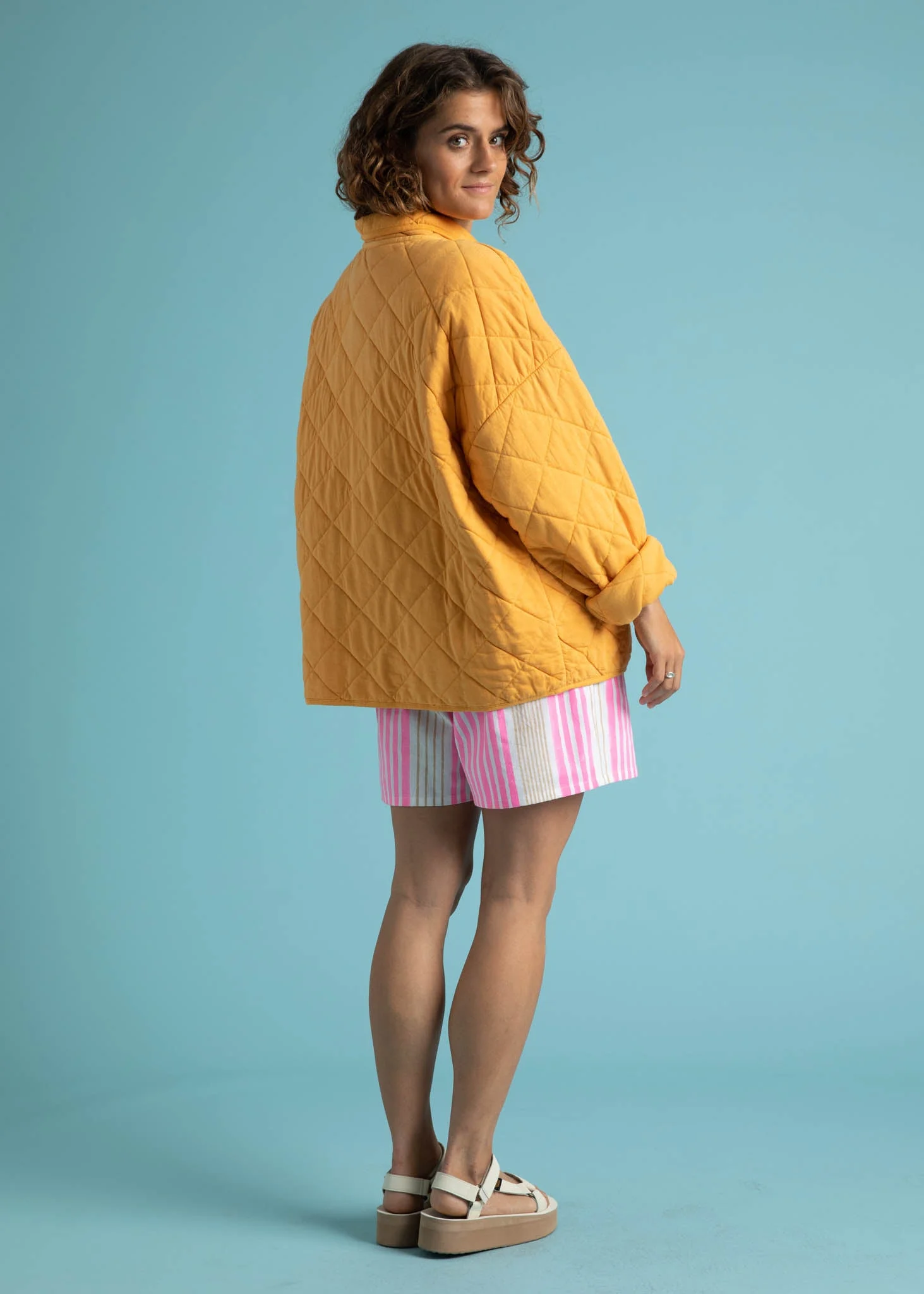 Countryside Quilted Jacket - Mango - Image 14