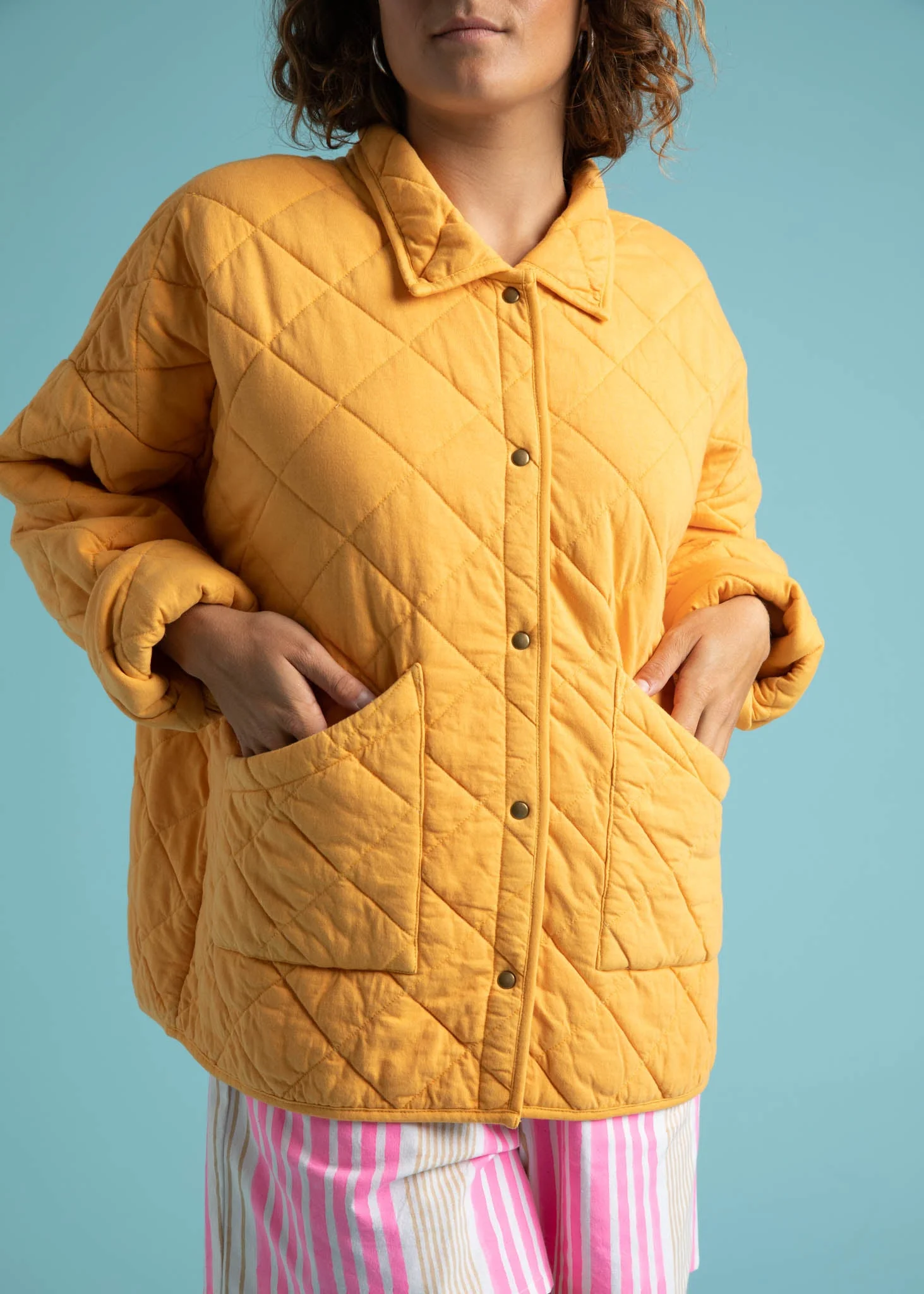 Countryside Quilted Jacket - Mango - Image 16