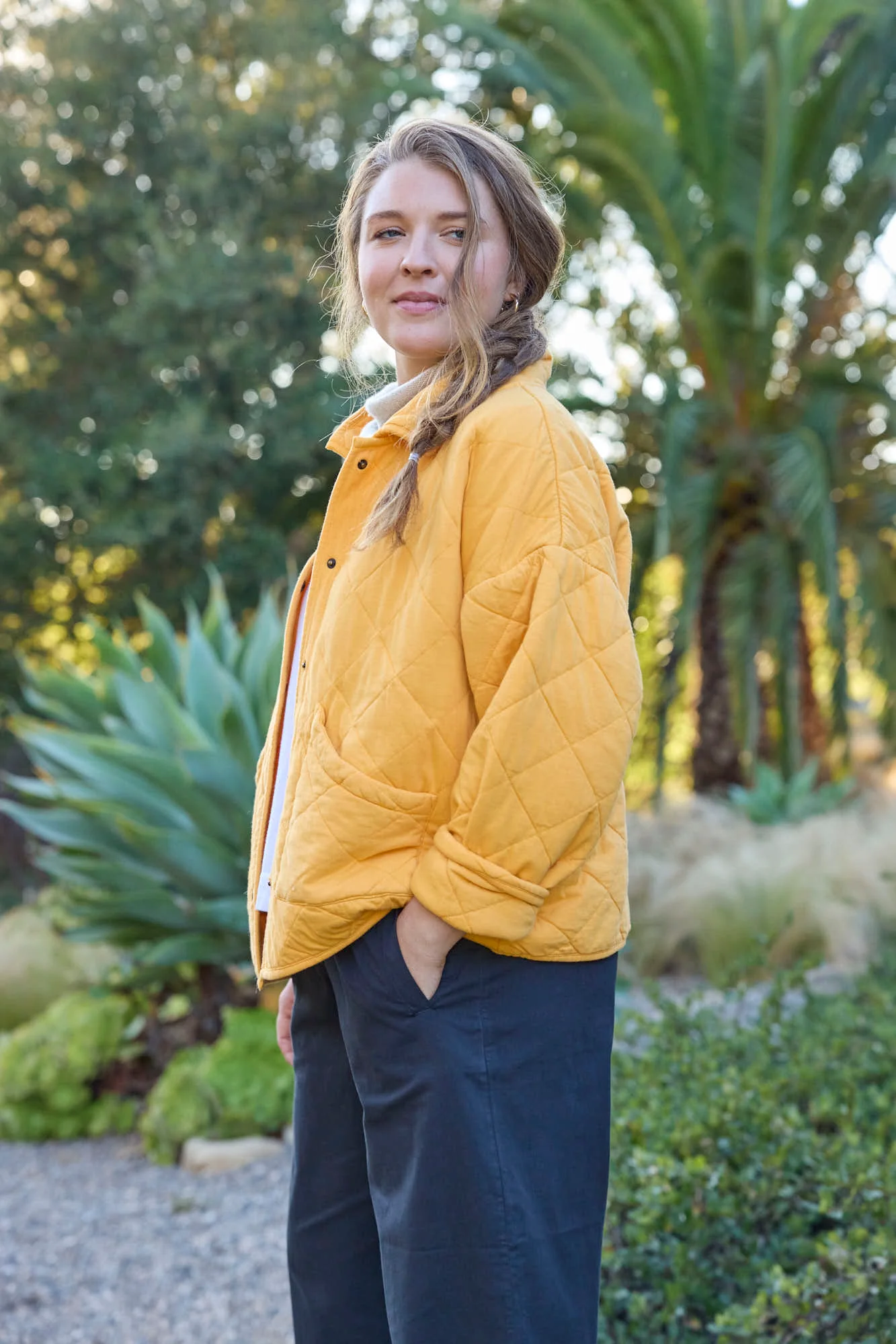 Countryside Quilted Jacket - Mango - Image 3