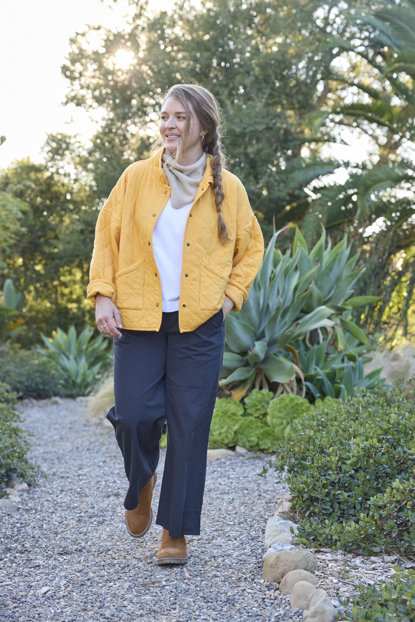 Countryside Quilted Jacket - Mango - Image 5