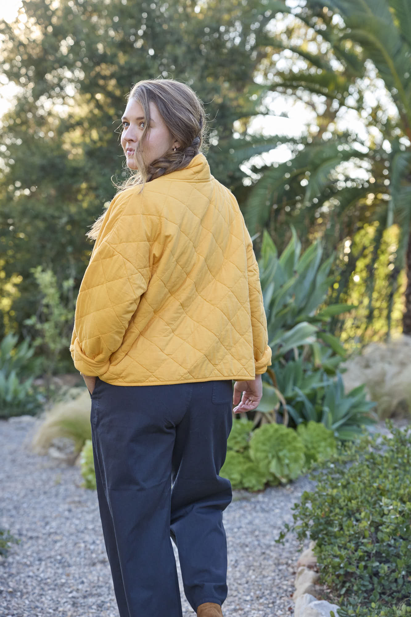 Countryside Quilted Jacket - Mango - Image 7
