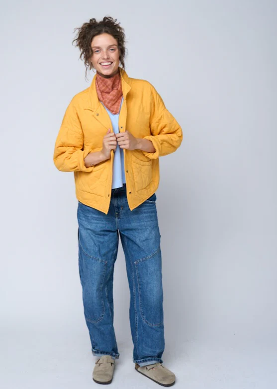 Countryside Quilted Jacket - Mango - Image 8