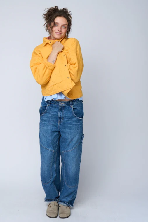 Countryside Quilted Jacket - Mango - Image 9
