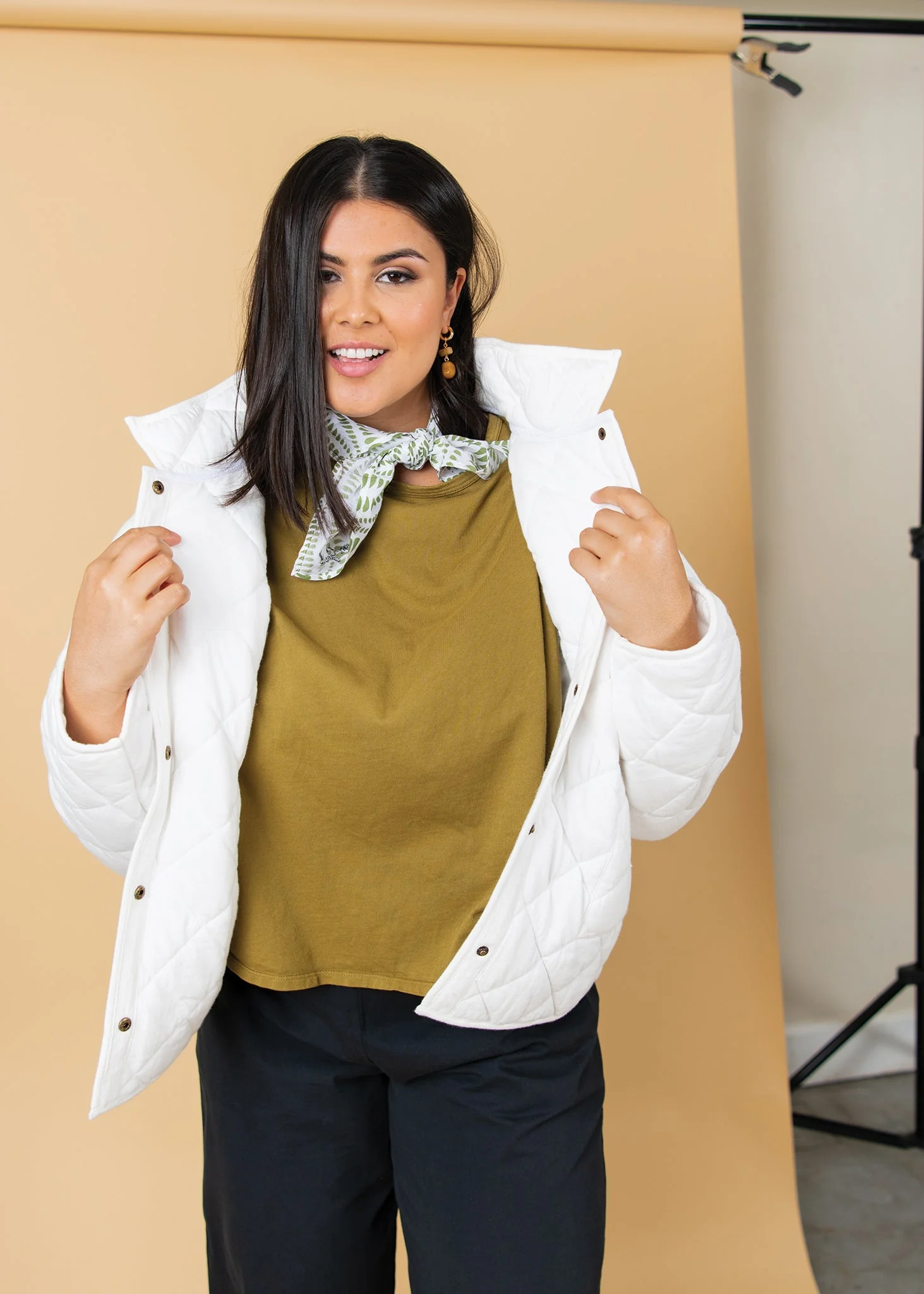 Countryside Quilted Jacket - Natural - Image 8