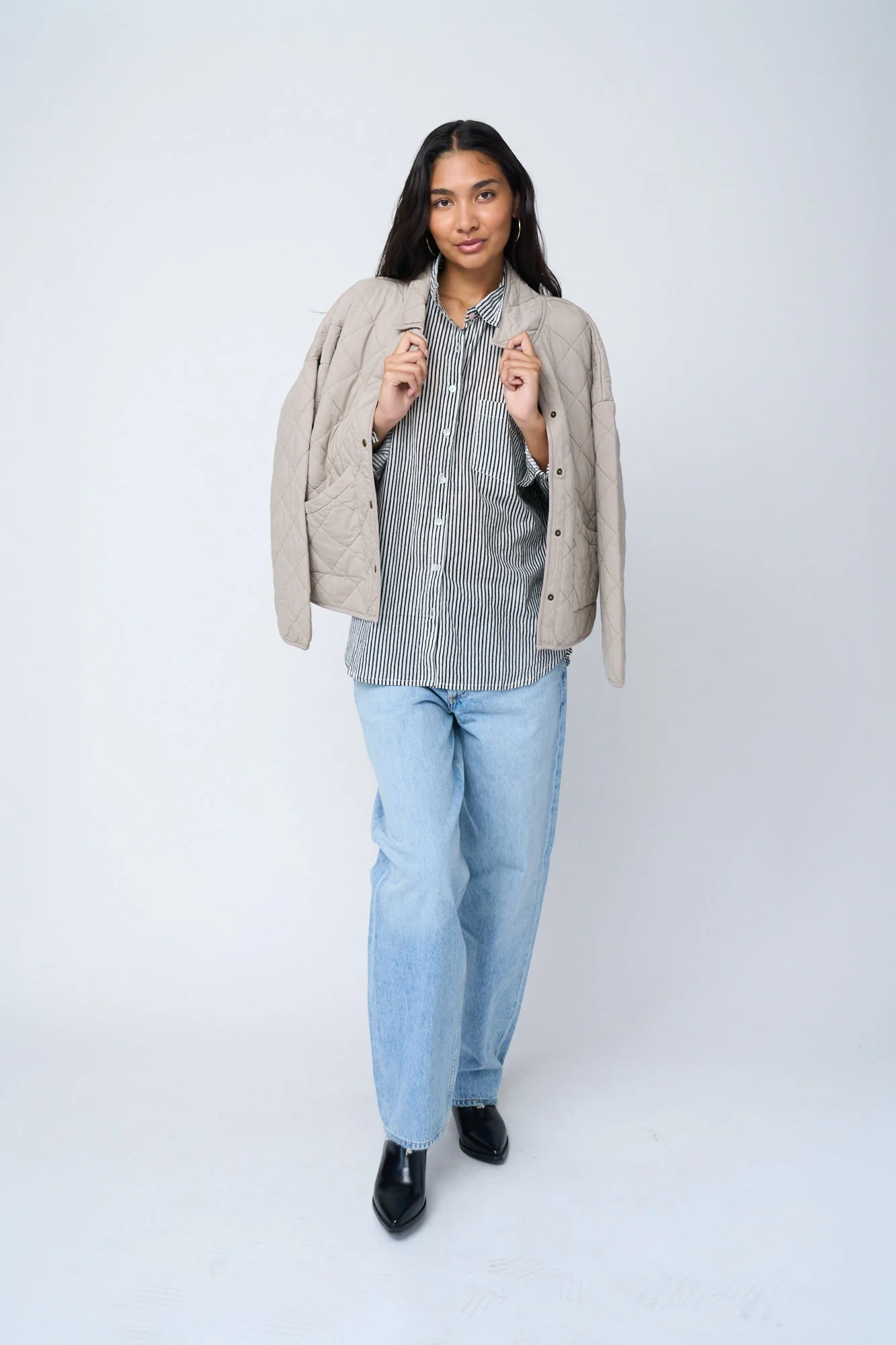 Countryside Quilted Jacket - Pebble - Image 14