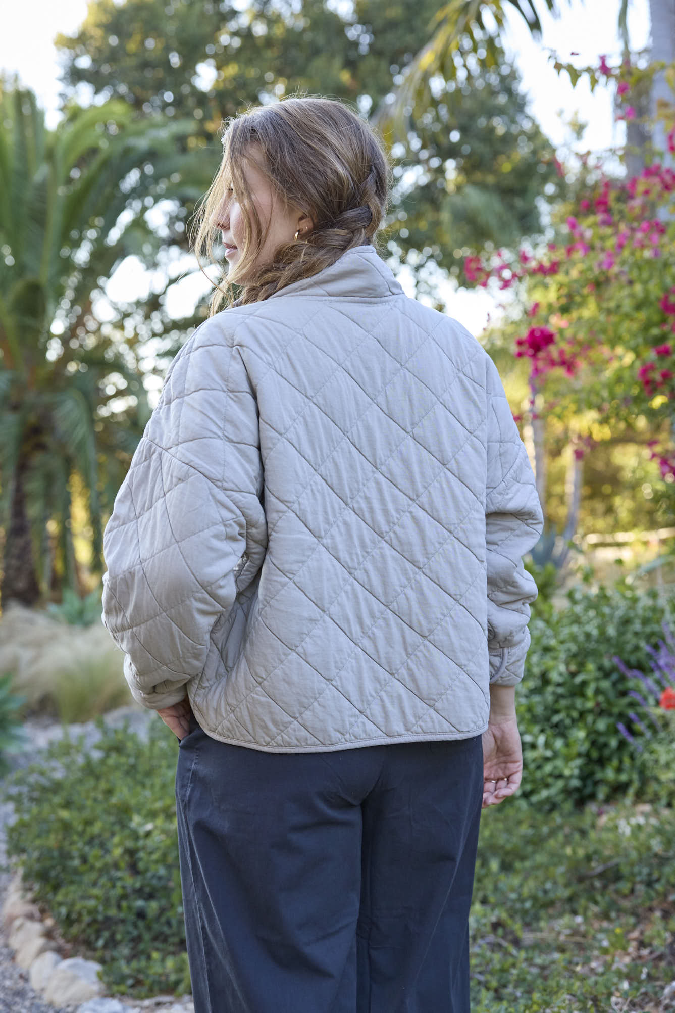Countryside Quilted Jacket - Pebble - Image 4