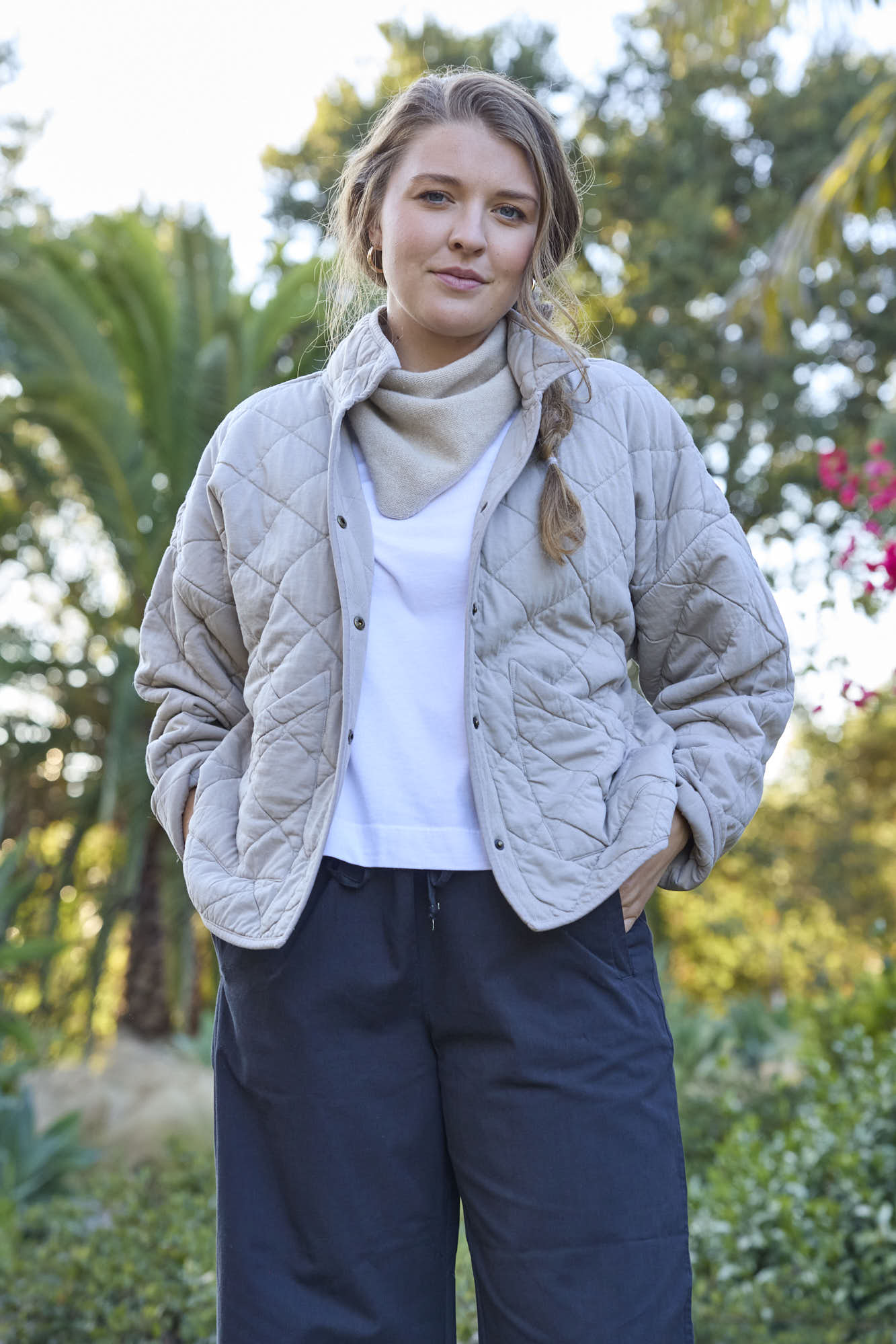 Countryside Quilted Jacket - Pebble - Image 7