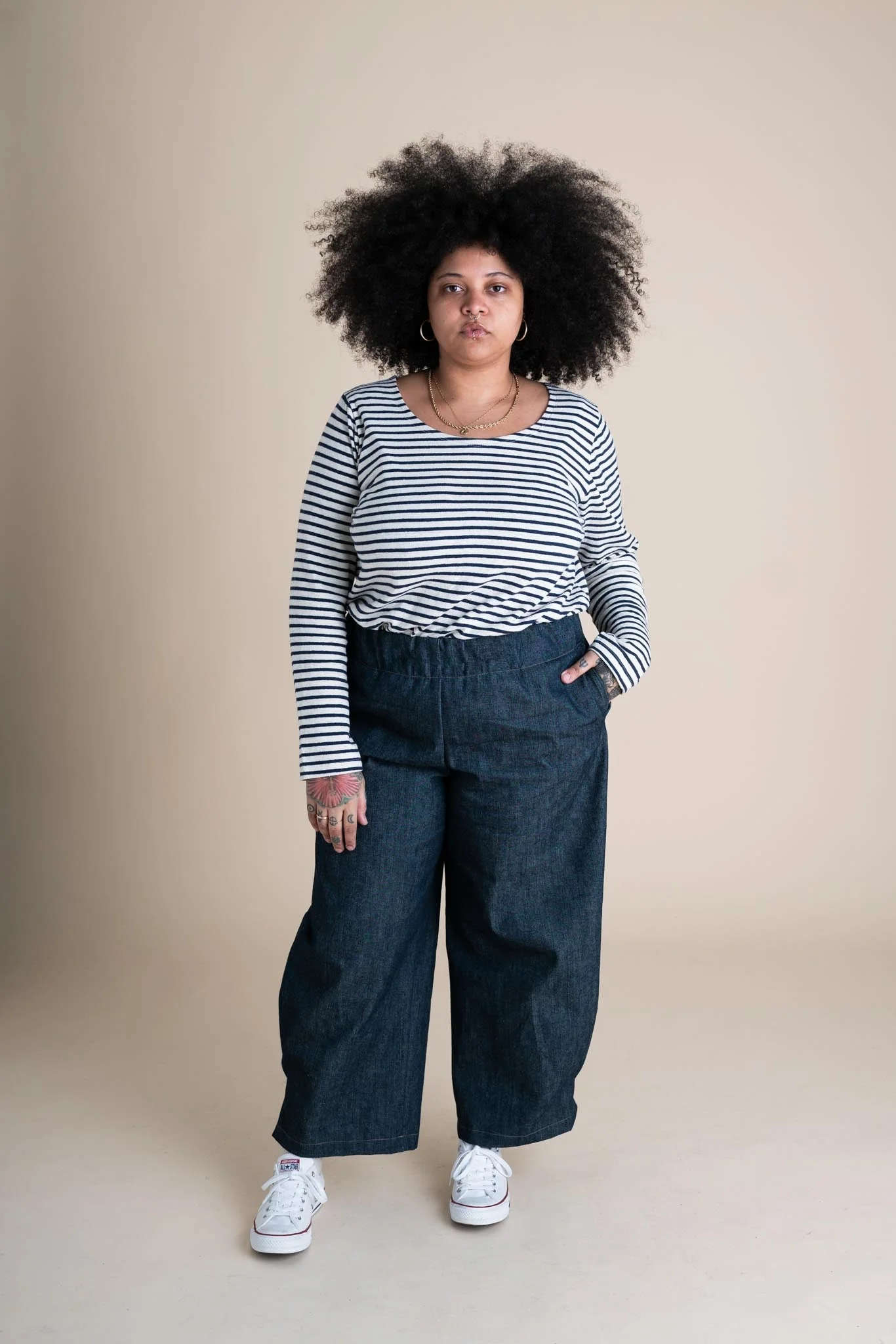 Crescent Moon Pants (Updated) in Cone Denim - Image 2